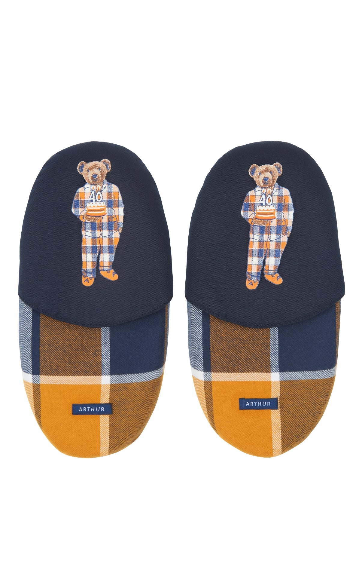 arthur-bob-happy-40-pantoufles-homme-noisette-coton-bio image 3