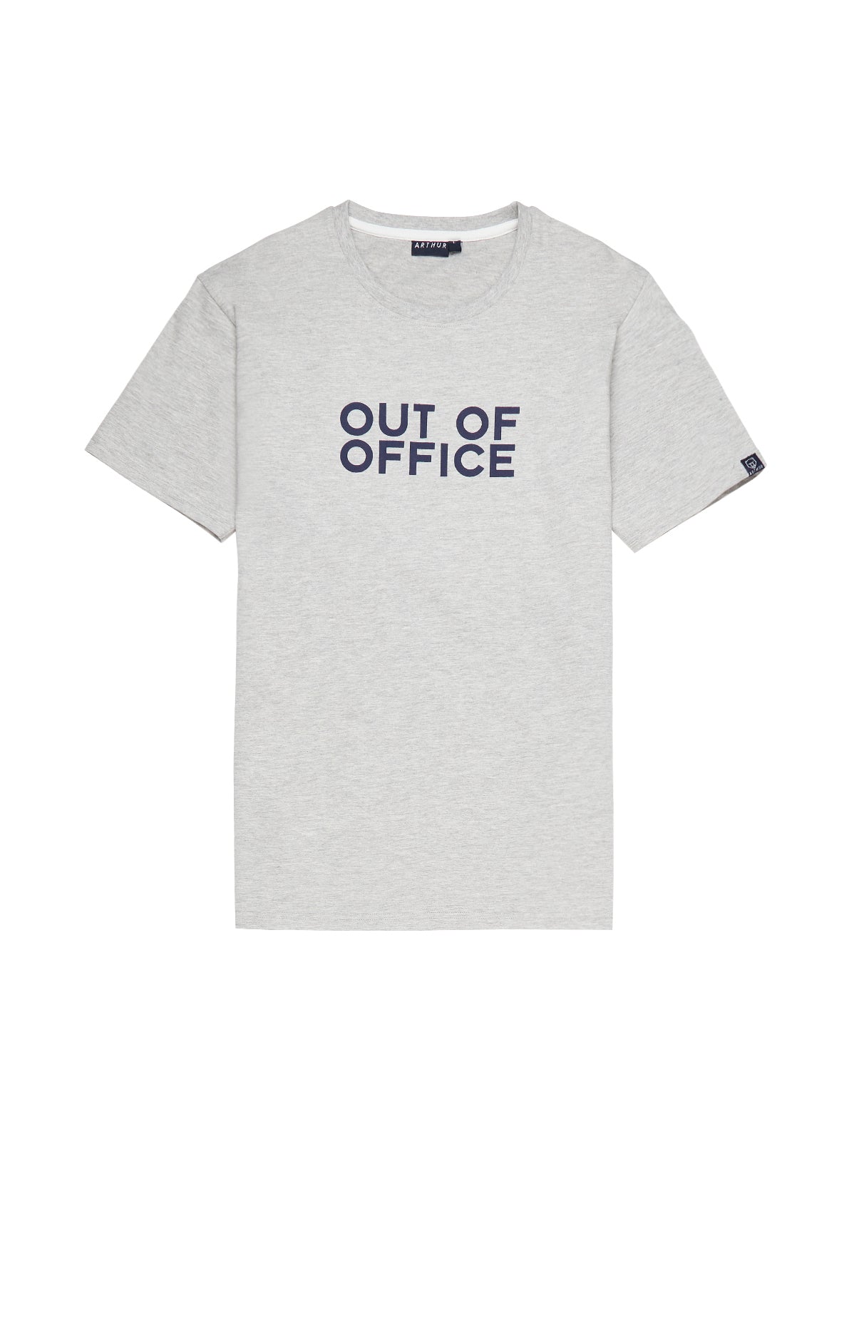 arthur-bob-tee-shirt-homme-gris-l-coton-bio image 2