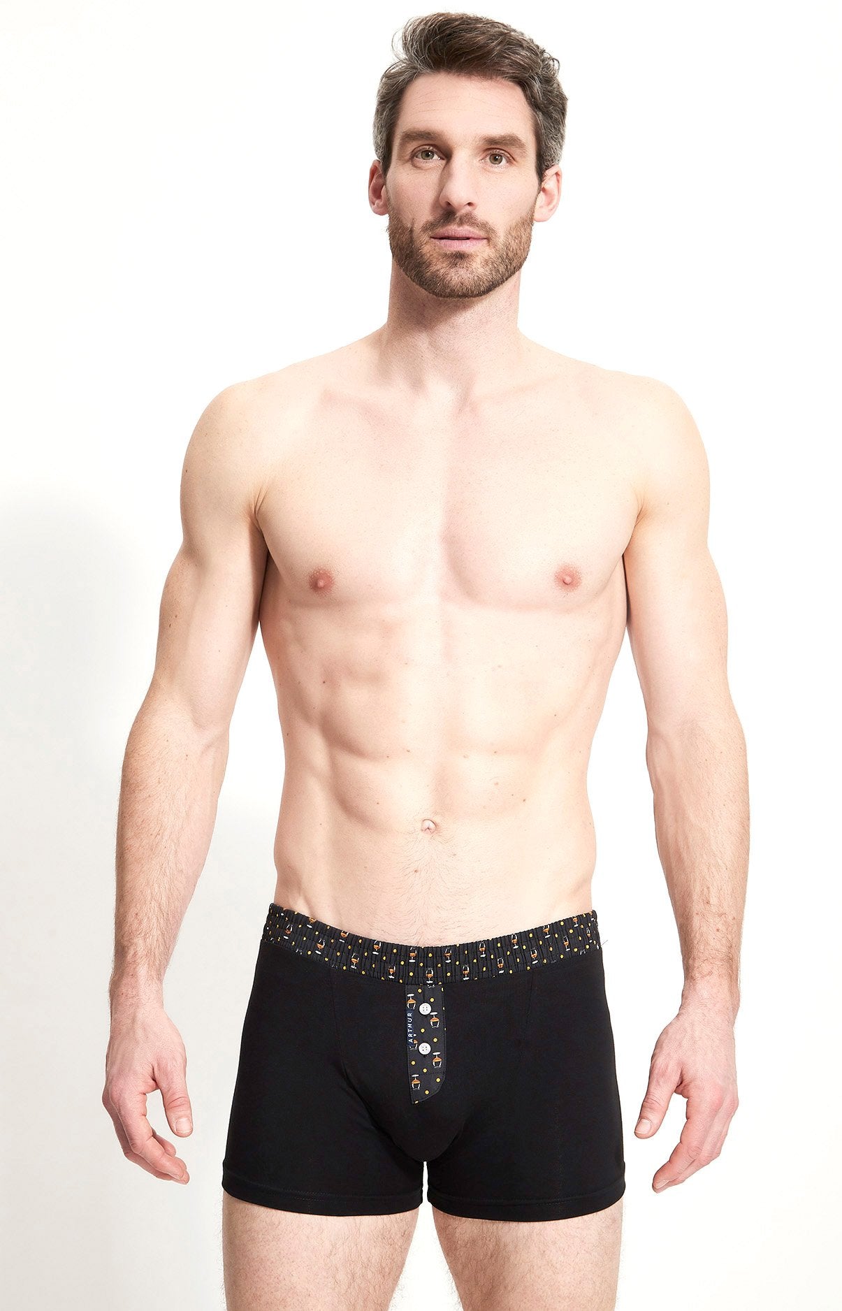 arthur-bob-club-noir-boxer-homme-noir-coton image 2