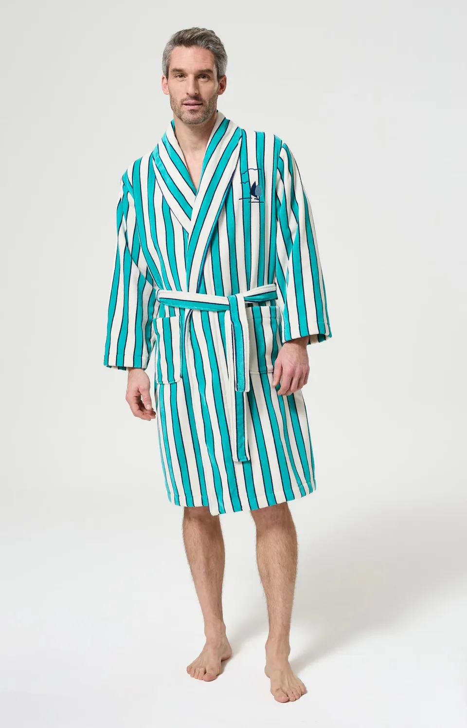 arthur-bob-peignoir-tranquill-t-peignoir-homme-jade-coton image 1