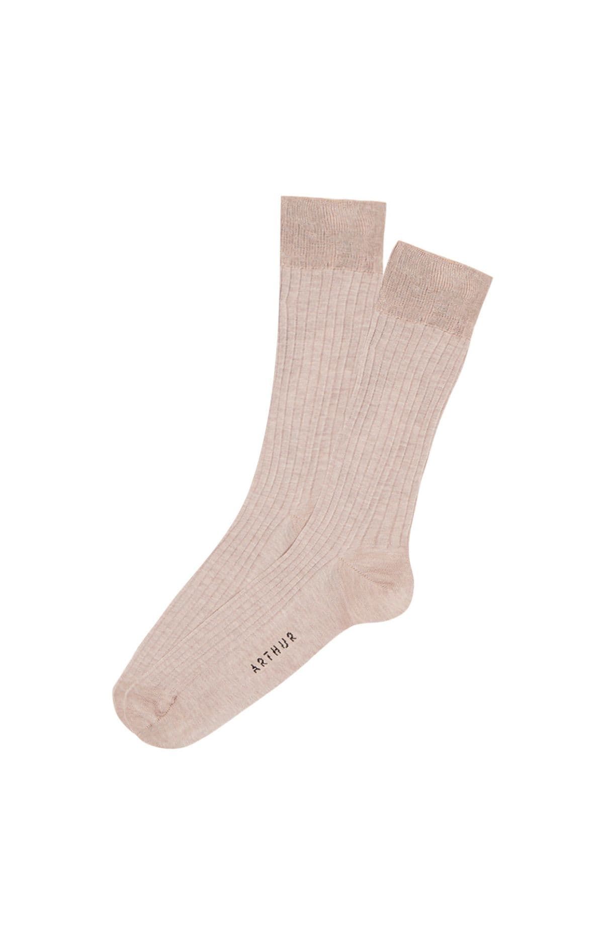 arthur-bob-chaussettes-fil-d-cosse-beige-homme-40-46 image 1