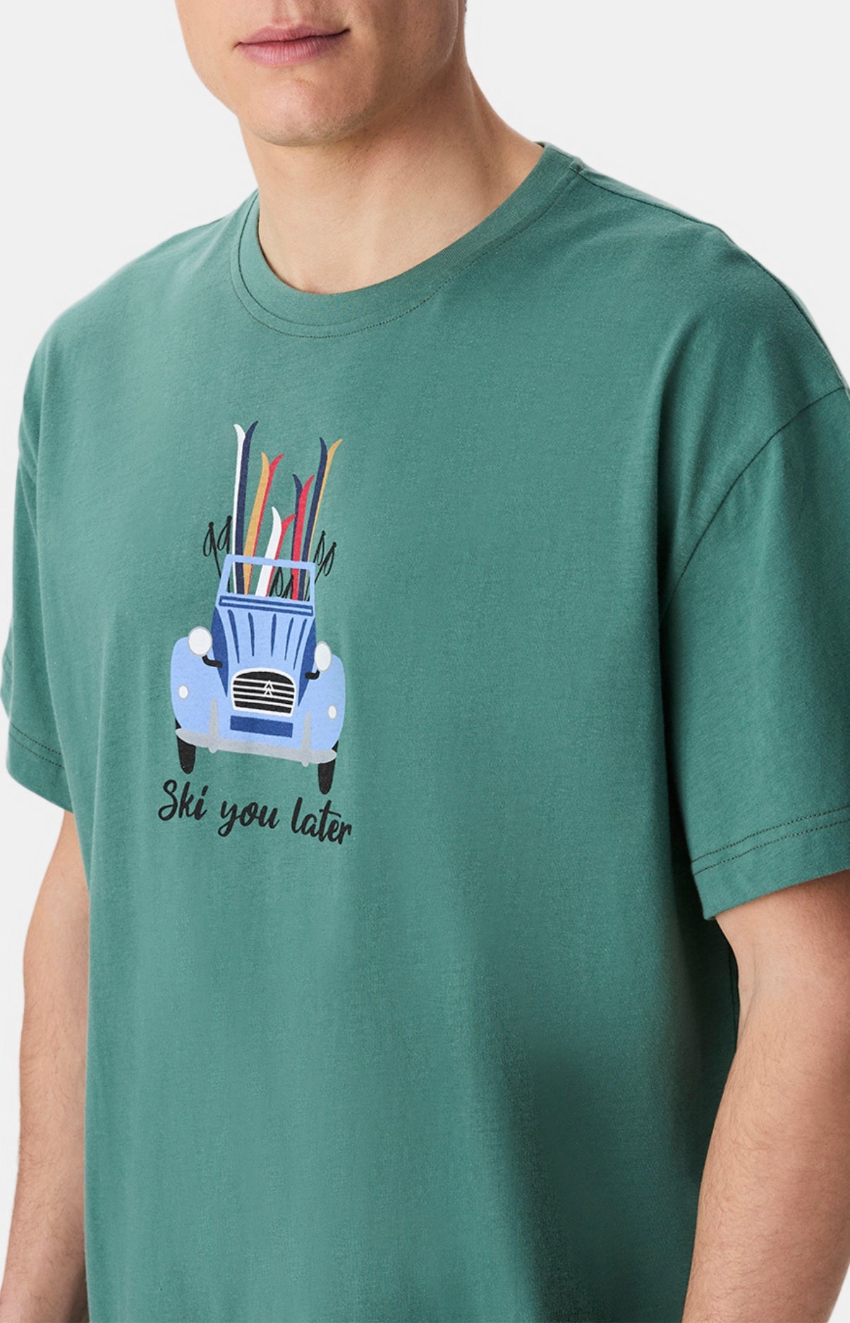 arthur-bob-ski-you-later-maxi-tee-shirt-vert image 2