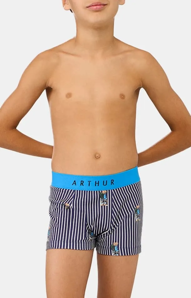 arthur-bob-randormeur-boxer-enfant-marine-coton-bio image 1