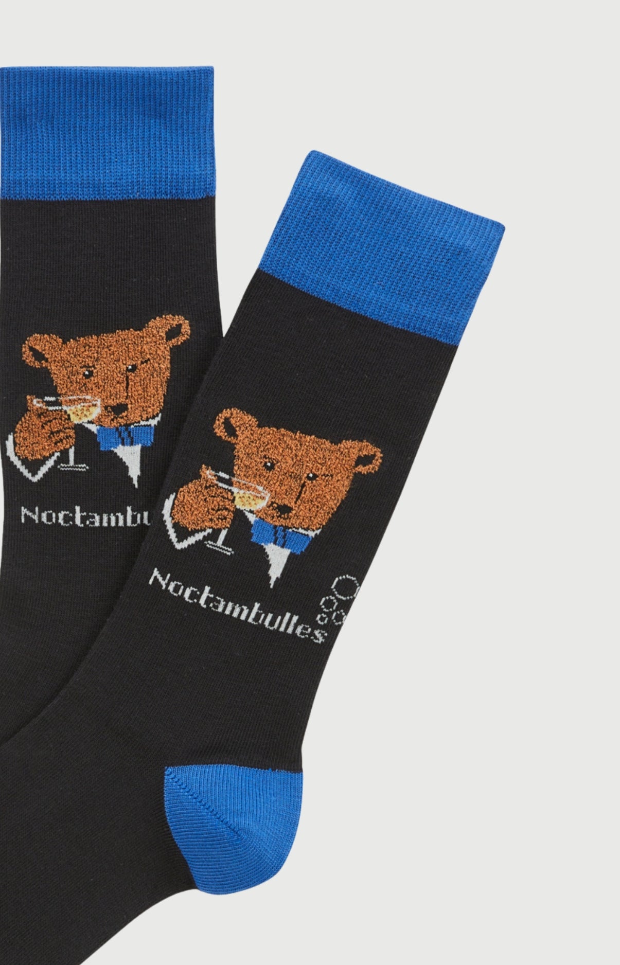 arthur-bob-champagne-chaussettes-homme-coton-noir image 2