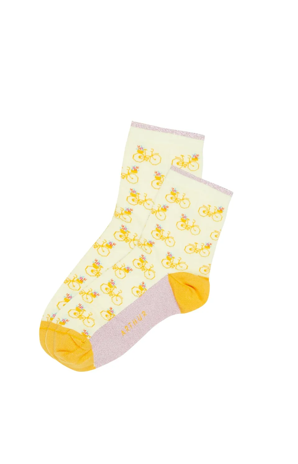 arthur-bob-petit-v-lo-chaussettes-femme-jaune-36-40 image 1