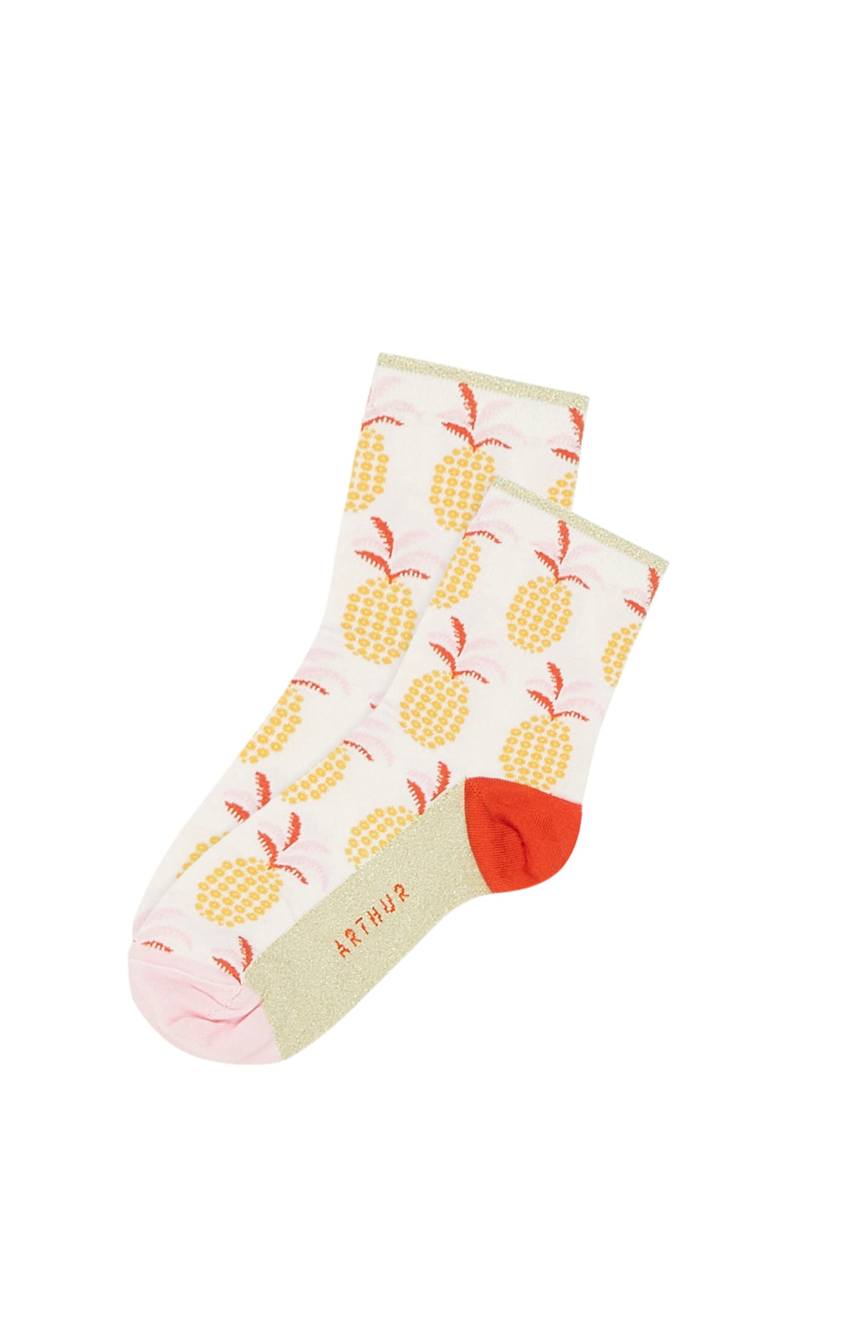 arthur-bob-ananas-chaussettes-femme-jaune-36-40 image 1