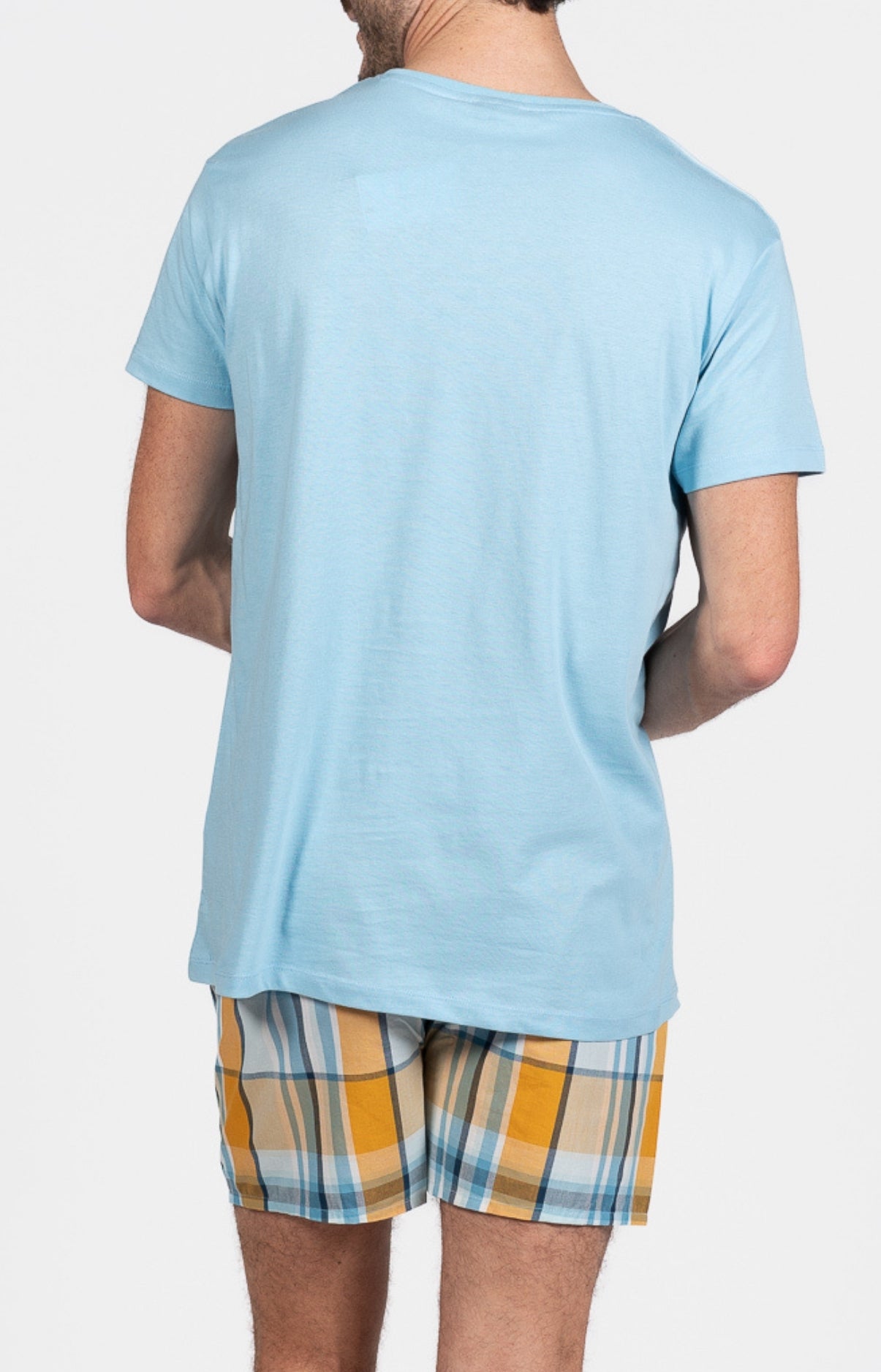 arthur-bob-lanae-pyjam-ricain-homme-lagon-coton image 6