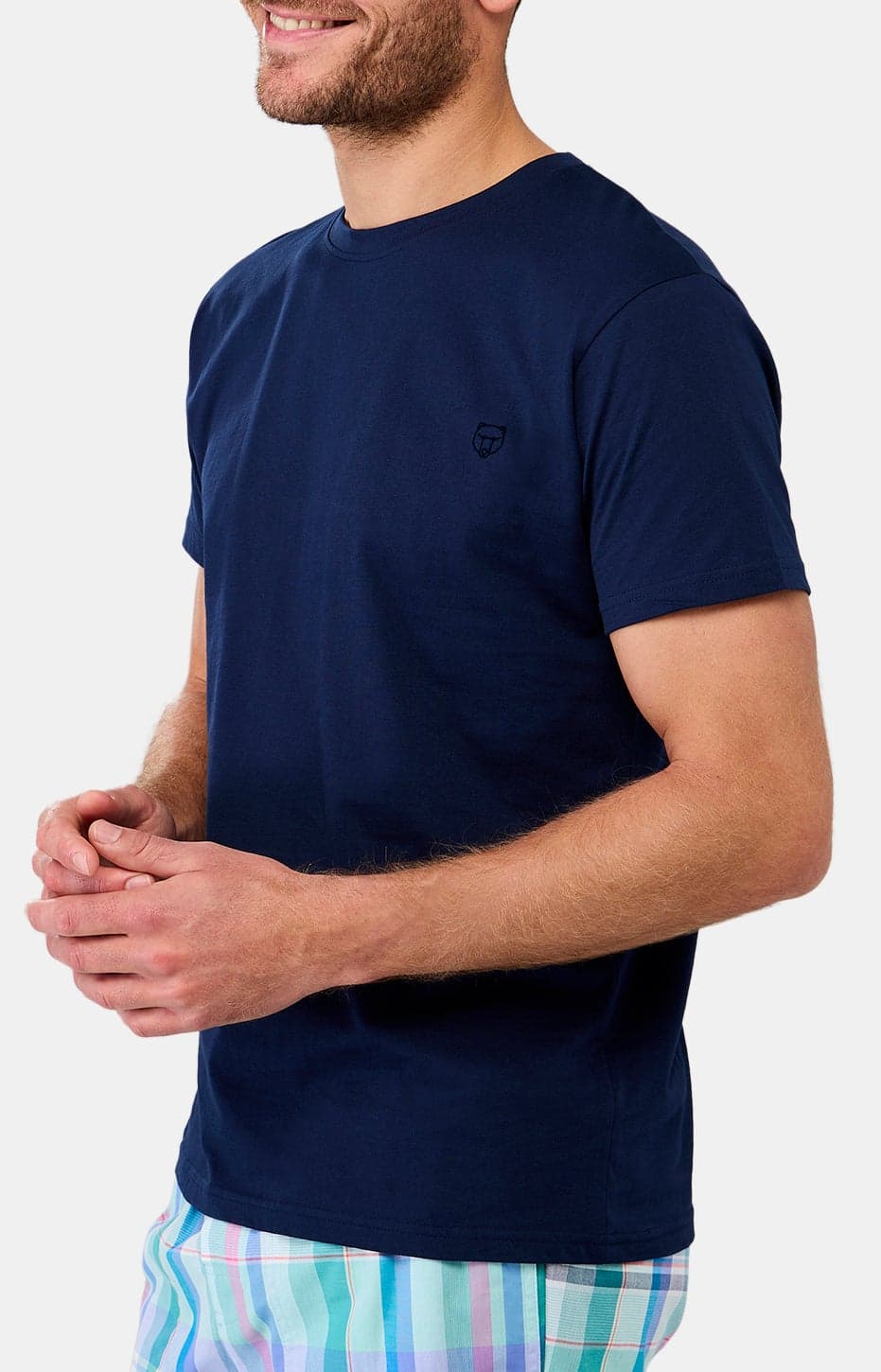 arthur-bob-tee-shirt-marine-coton-bio-homme-manches-courtes image 2