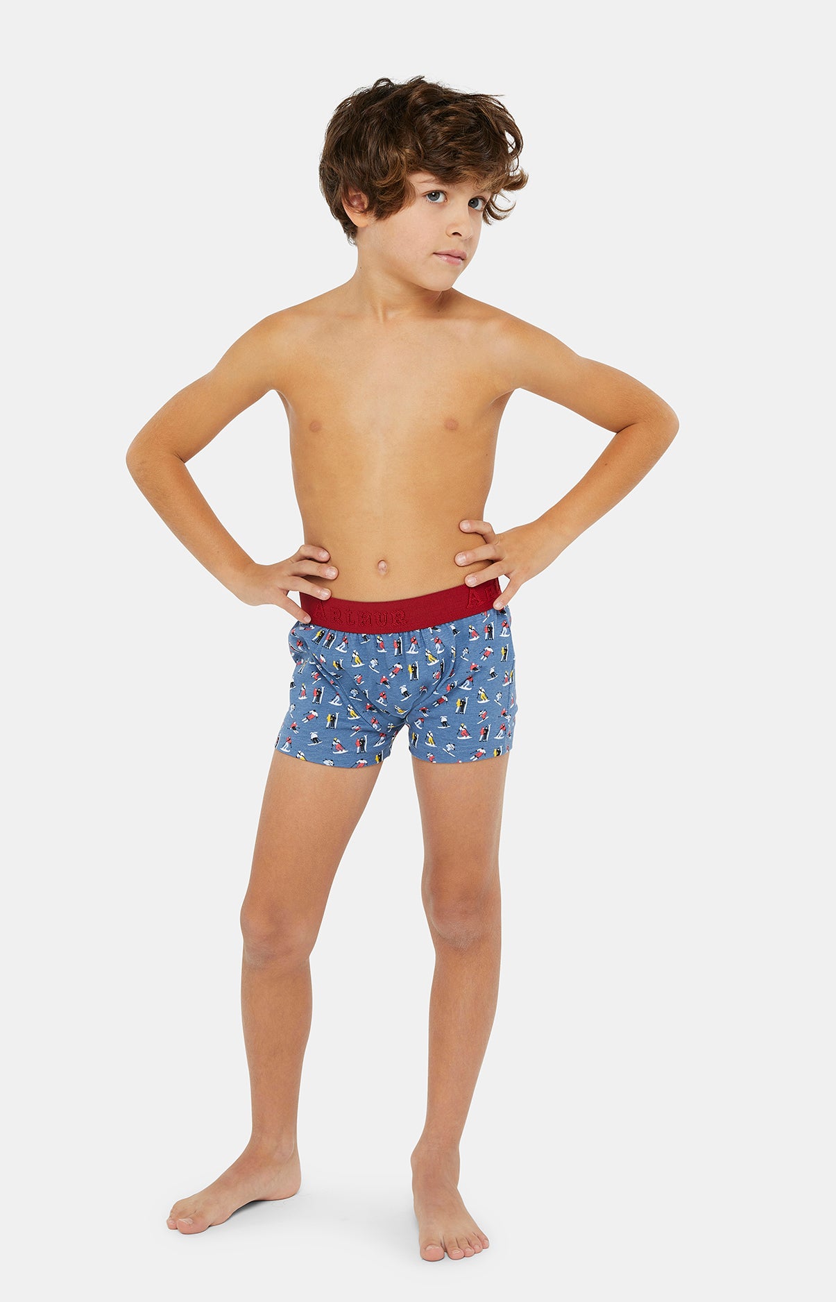 arthur-bob-boxer-enfant-ski-denim-8a-coton image 1