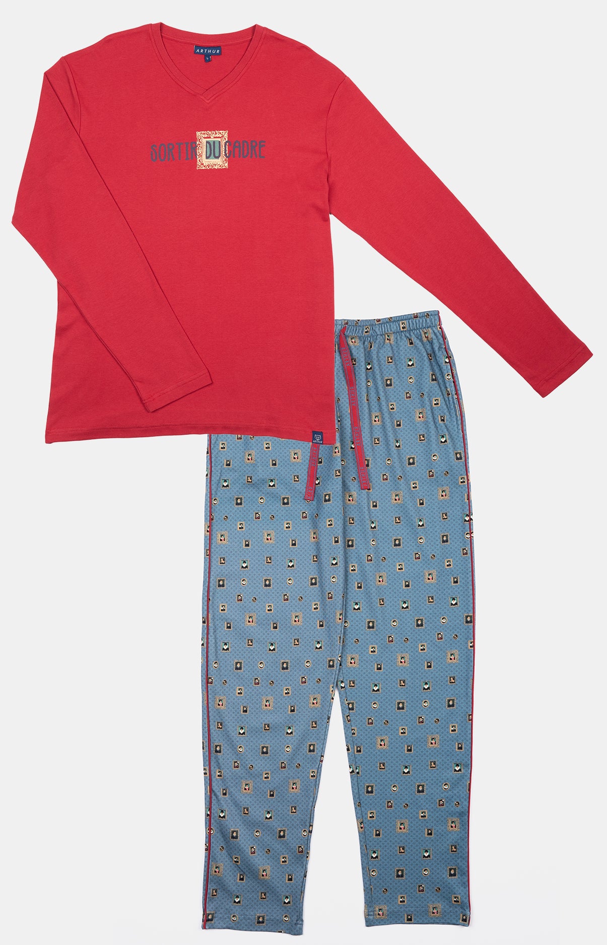 arthur-bob-sortir-du-cadre-pyjama-coton-bio-bleu image 3
