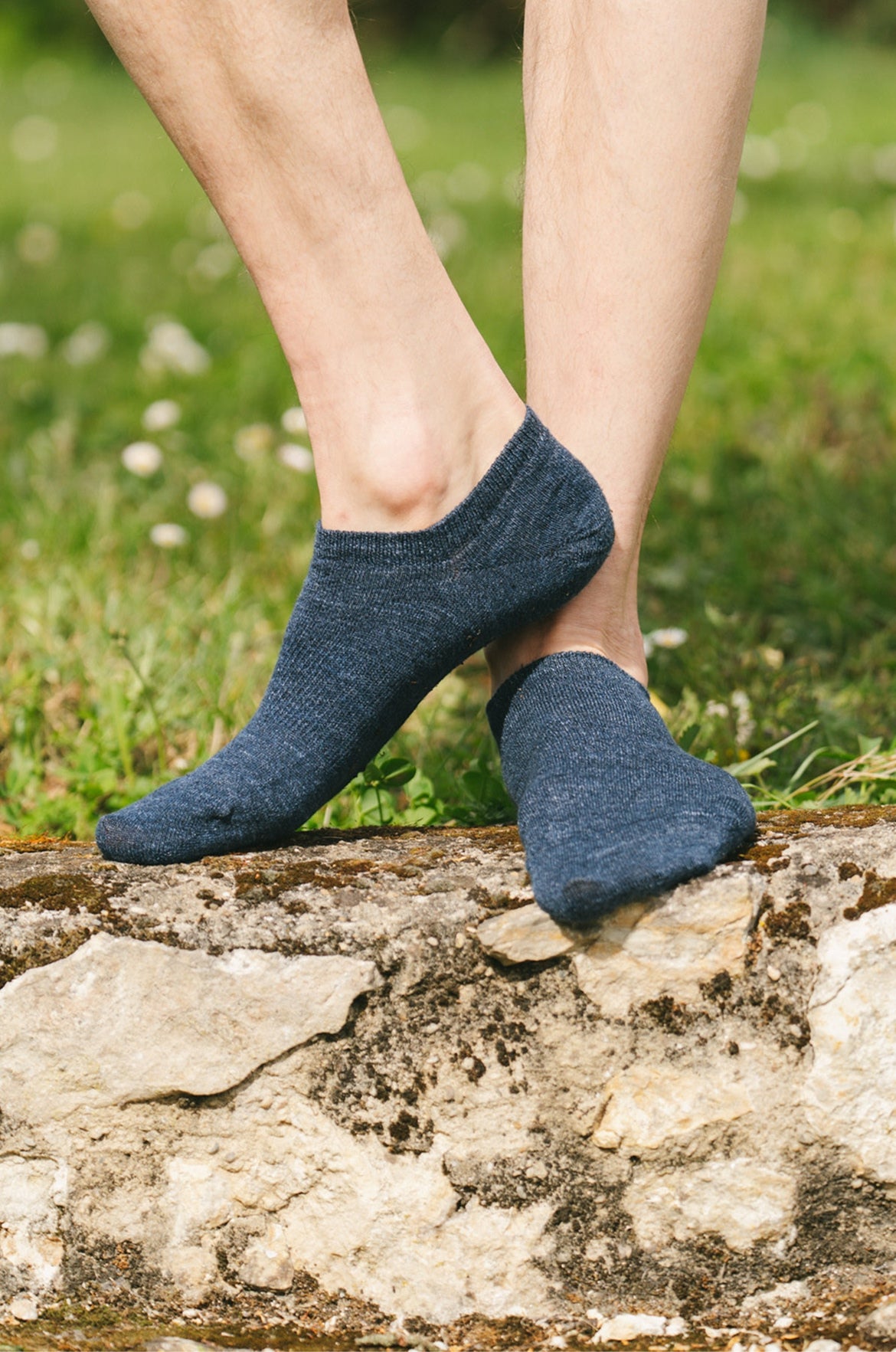 p-trone-chaussettes-lin-coton-socquettes-blanc-39-42-respirant image 2