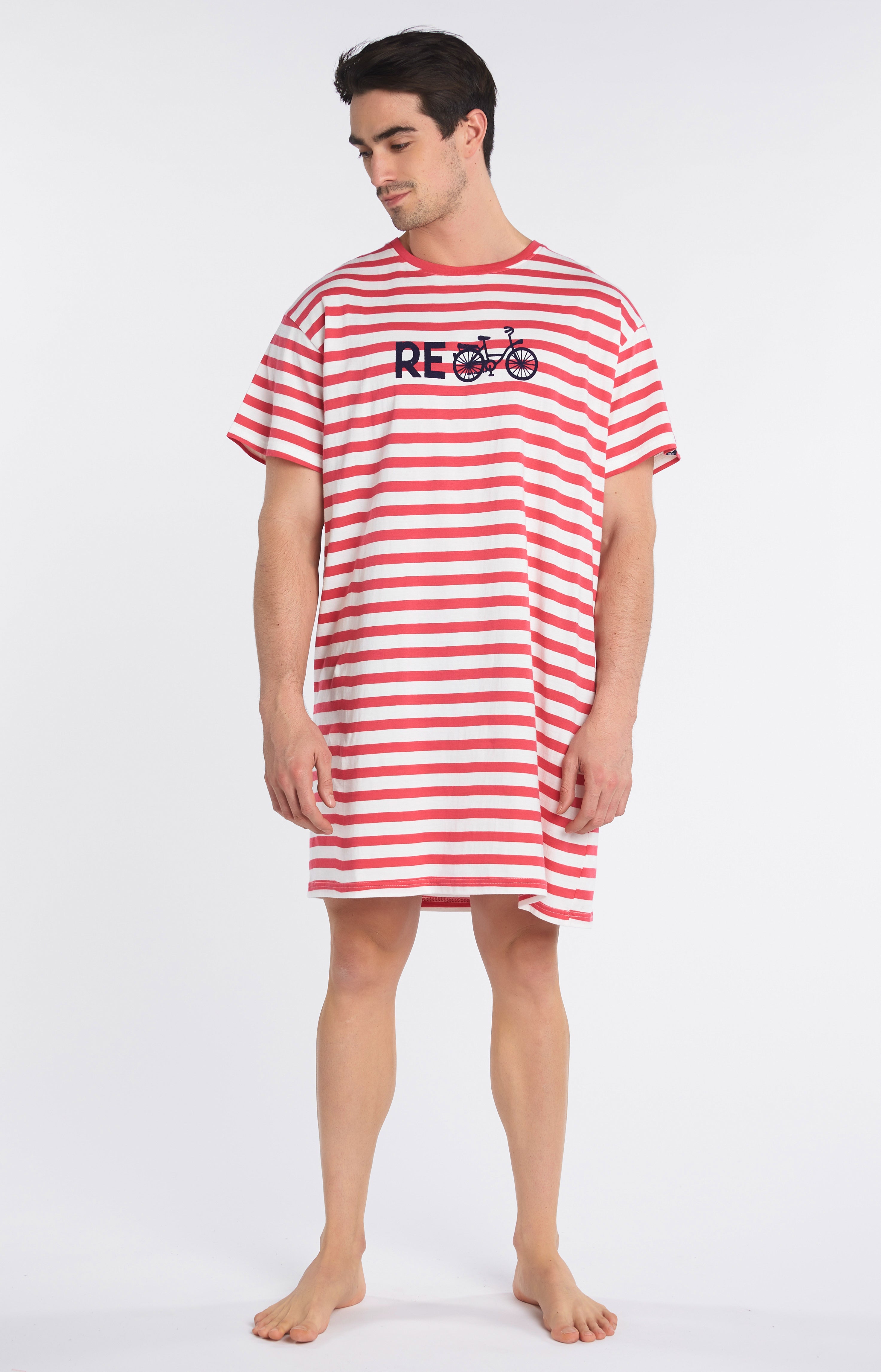 arthur-bob-maxi-tee-shirt-recycle-rouge-en-coton image 2