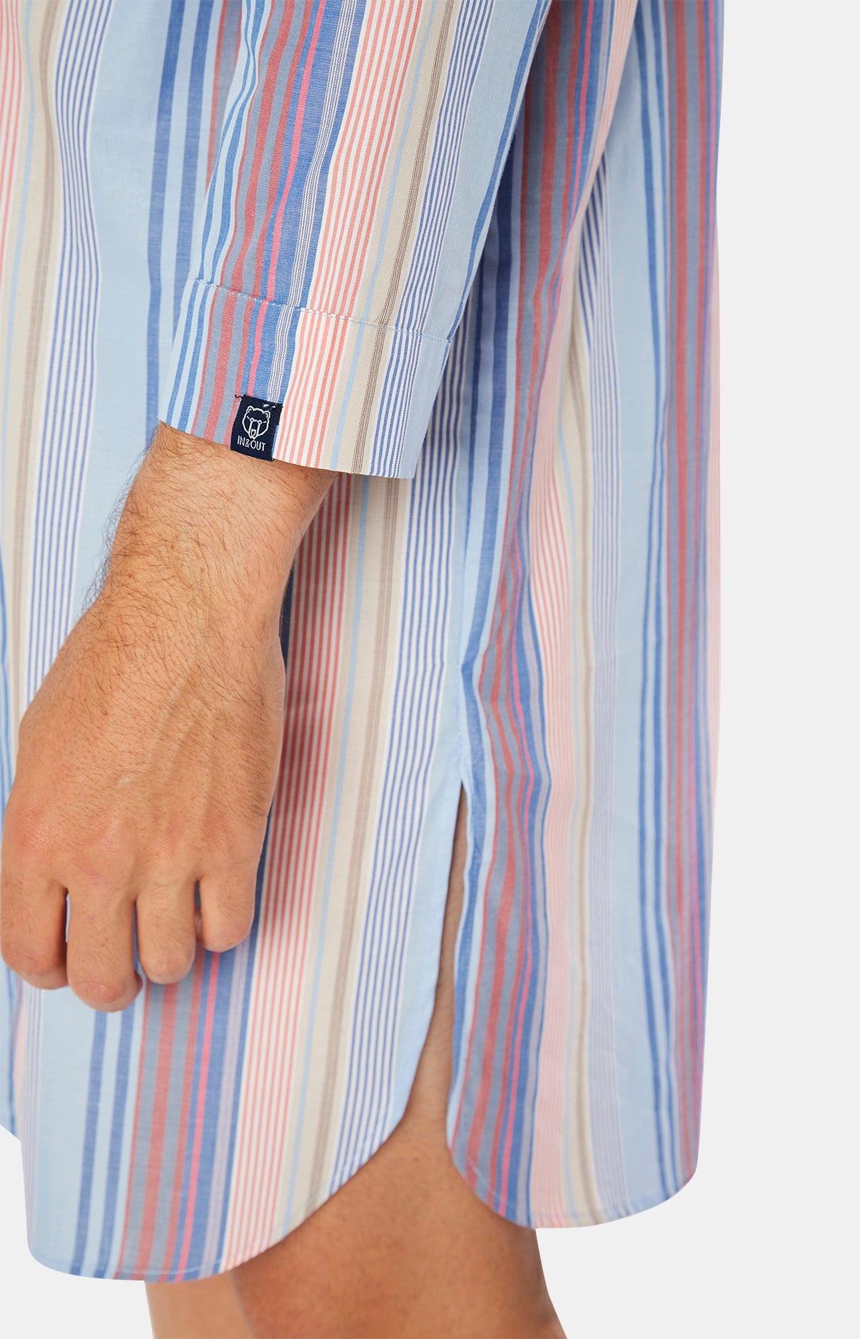 arthur-bob-tampa-chemise-de-nuit-homme-bleu-l-rayures image 6