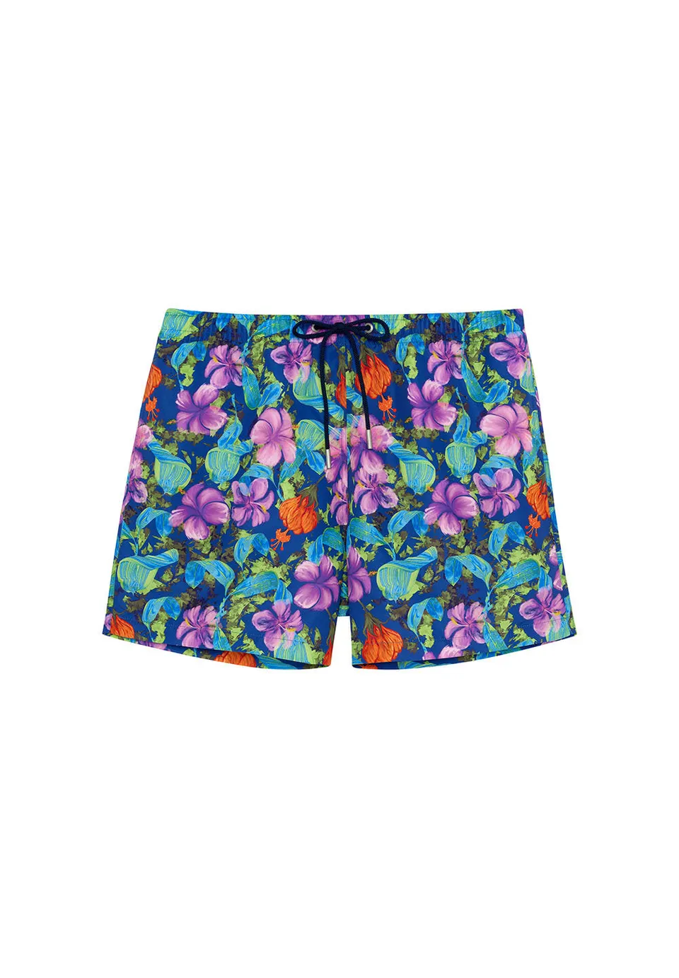 hom-h-fresh-balata-short-de-bain-homme-bleu-marine-fleurs image 1