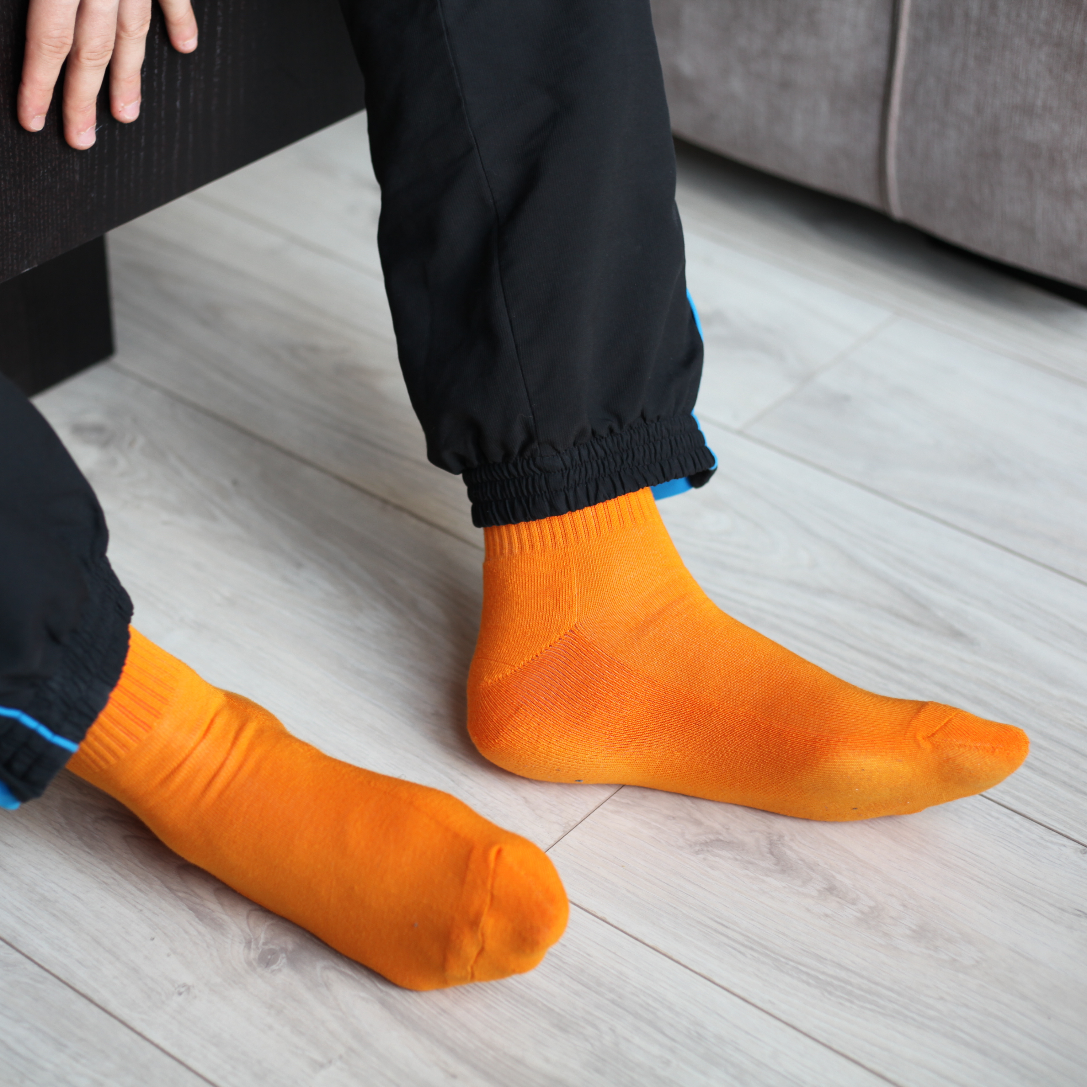 archiduchesse-bouclette-orange-mandarine-chaussettes-chaudes-coton image 5