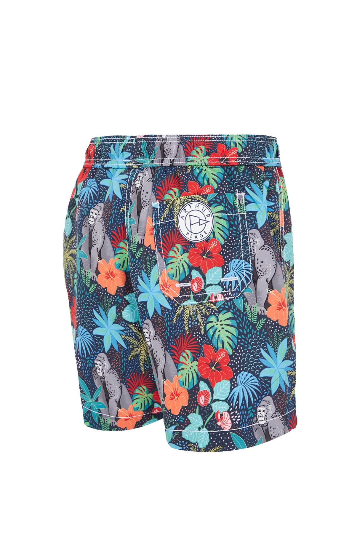 arthur-bob-short-de-bain-enfant-jungle-bleu-4a-16a image 4
