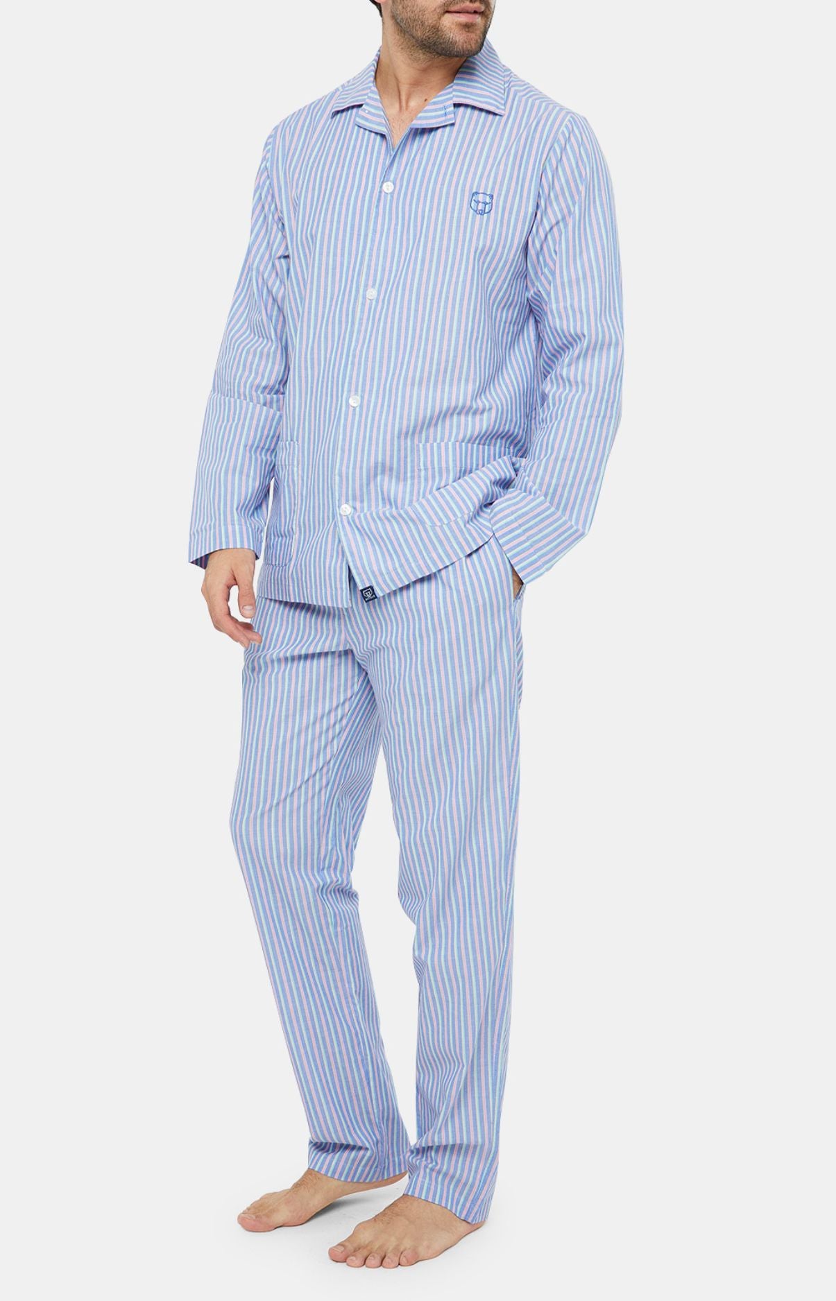 arthur-bob-riverside-pyjama-boutonn-coton-multicolore-l image 2