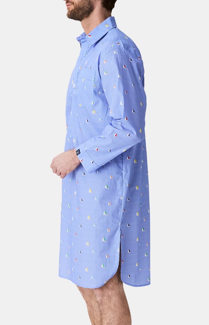 arthur-bob-boat-chemise-de-nuit-coton-bio-ciel image 5