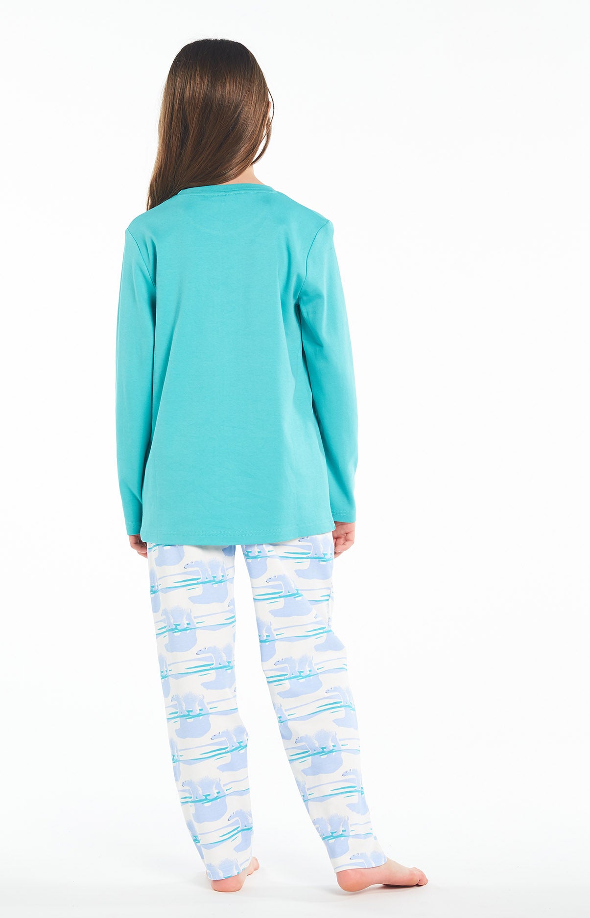 arthur-bob-folie-d-ours-pyjama-long-bleu-baltique-4a-coton image 4