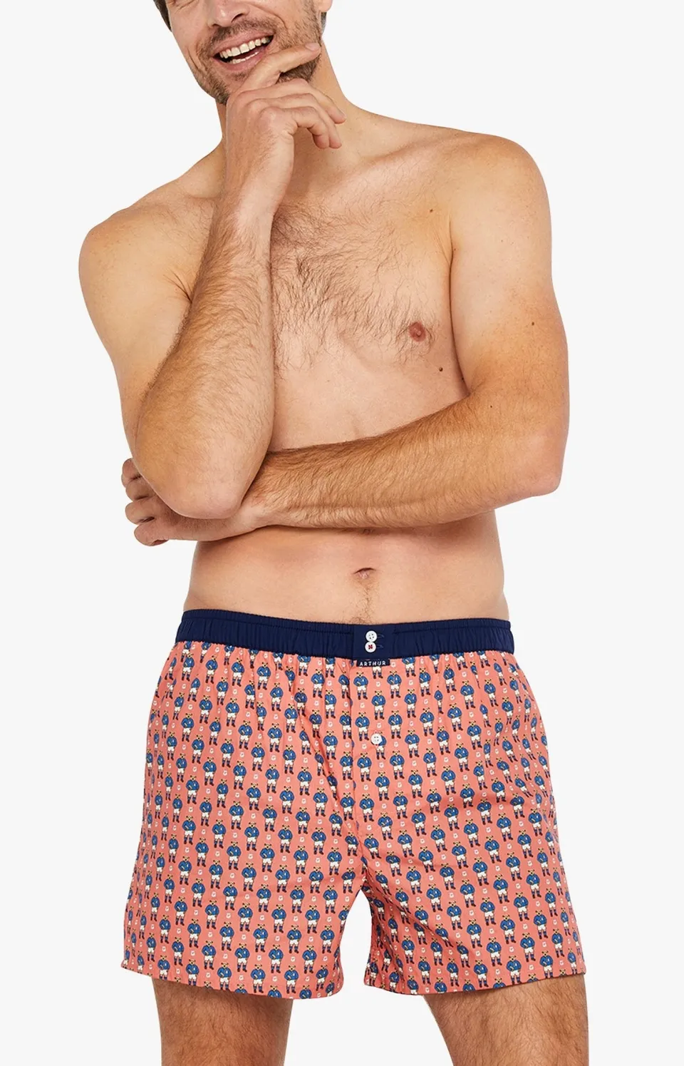 arthur-le-club-n-1082-cale-on-corail-coton-bio-suspensoir image 1