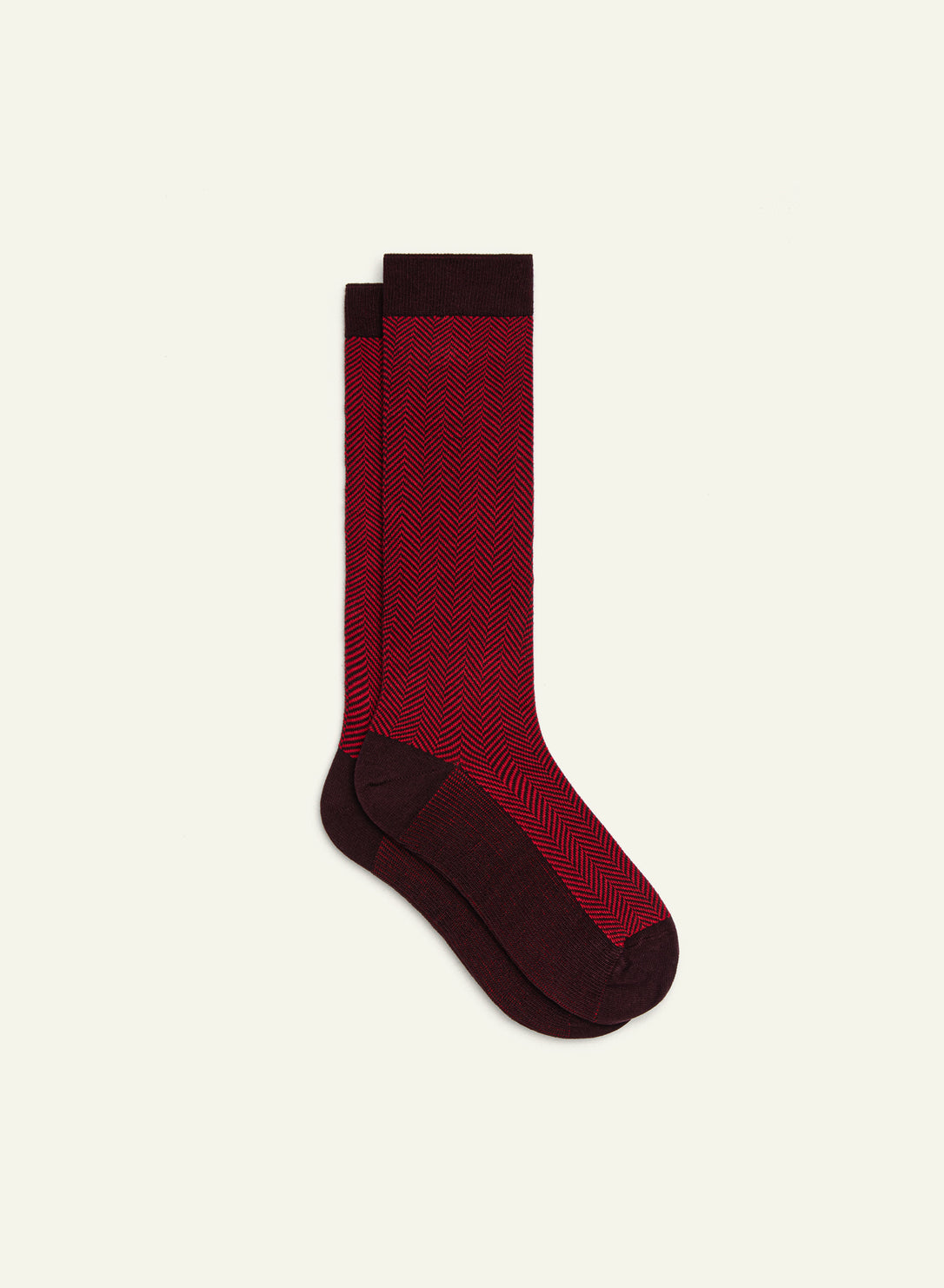 archiduchesse-fantaisie-chevronn-e-rouge-chaussettes-42-46 image 2