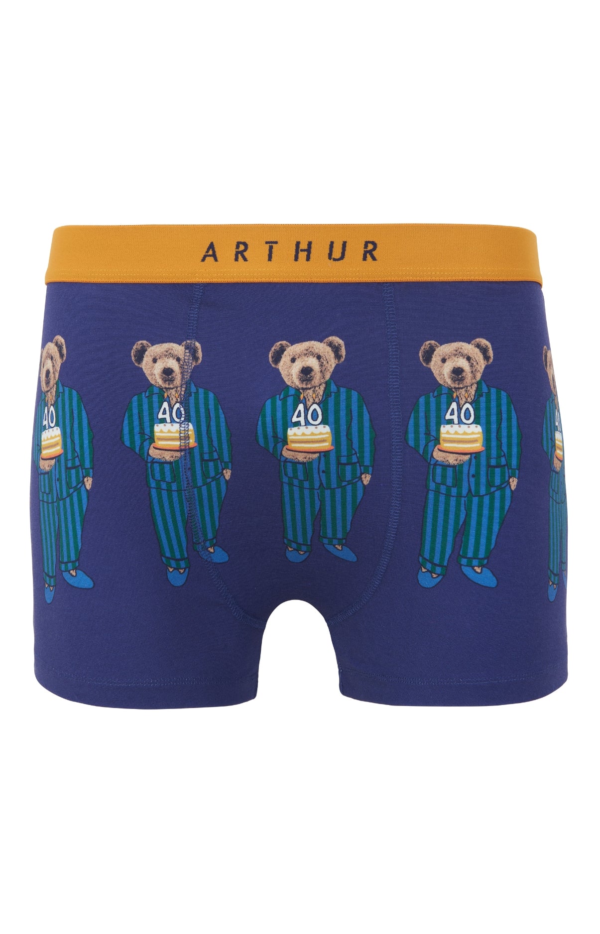 arthur-bob-boxer-happy-40-coton-bio-homme-marine image 1