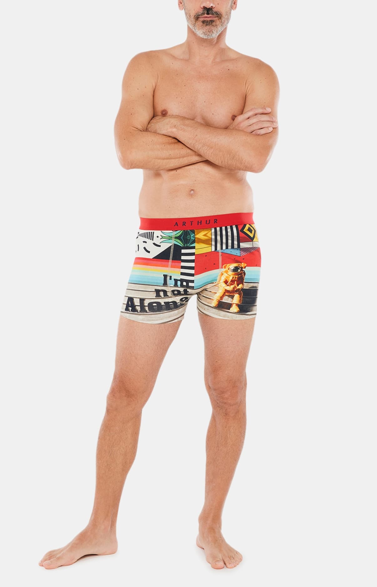 arthur-bob-espace-boxer-homme-coton-multicolore image 4