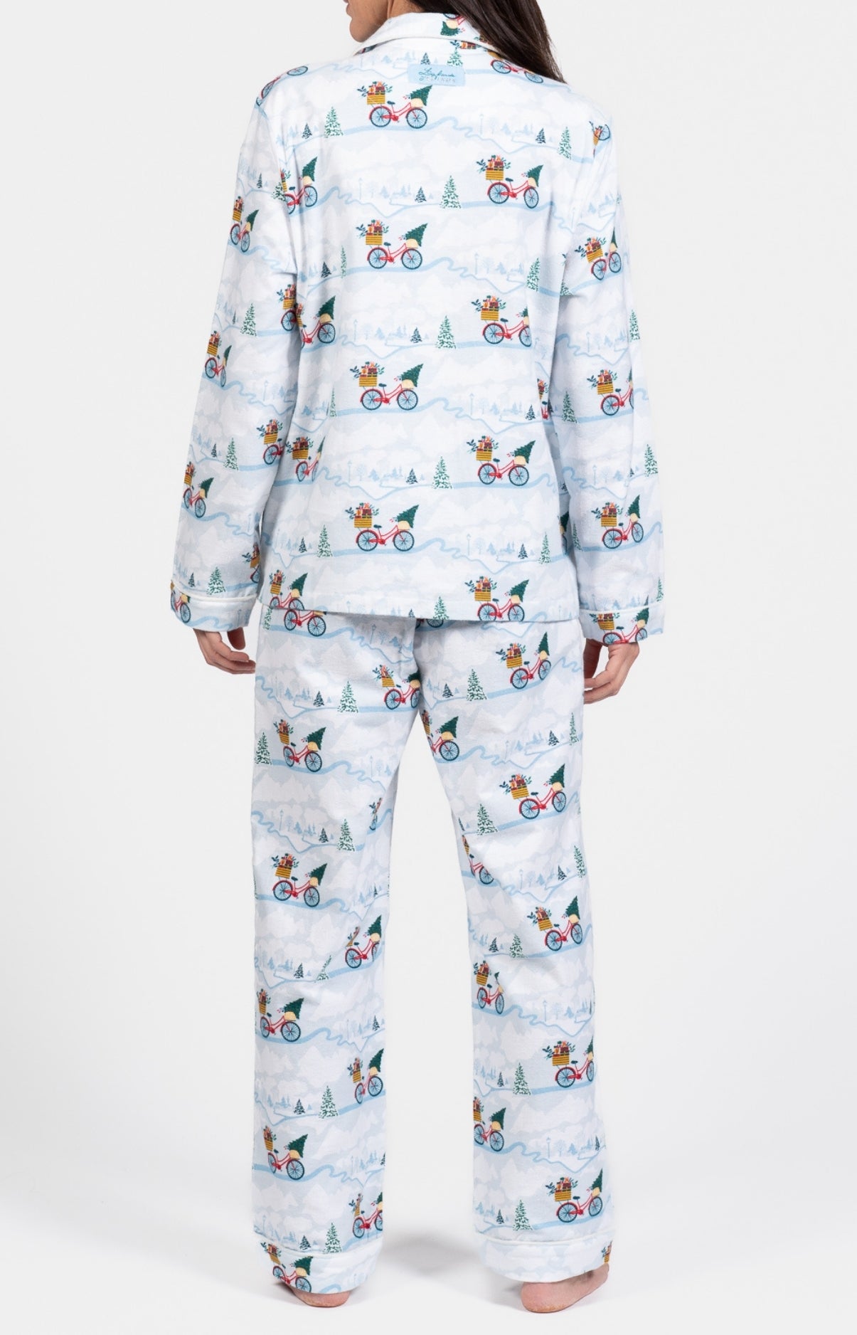 arthur-bob-no-l-pyjama-boutonn-femme-blanc-flanelle-coton image 5
