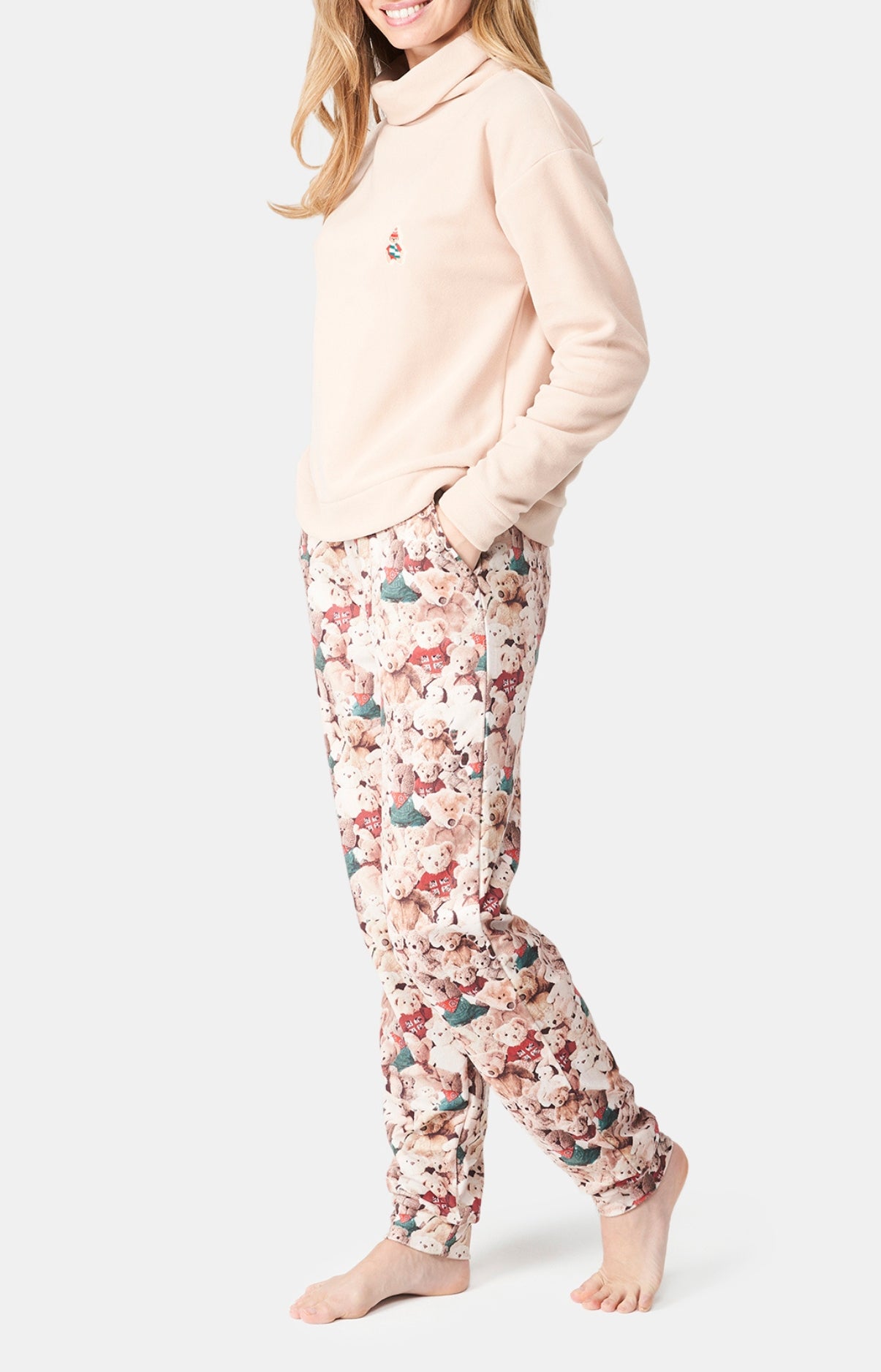 arthur-bob-teddy-bear-pyjama-femme-brun-polaire image 4