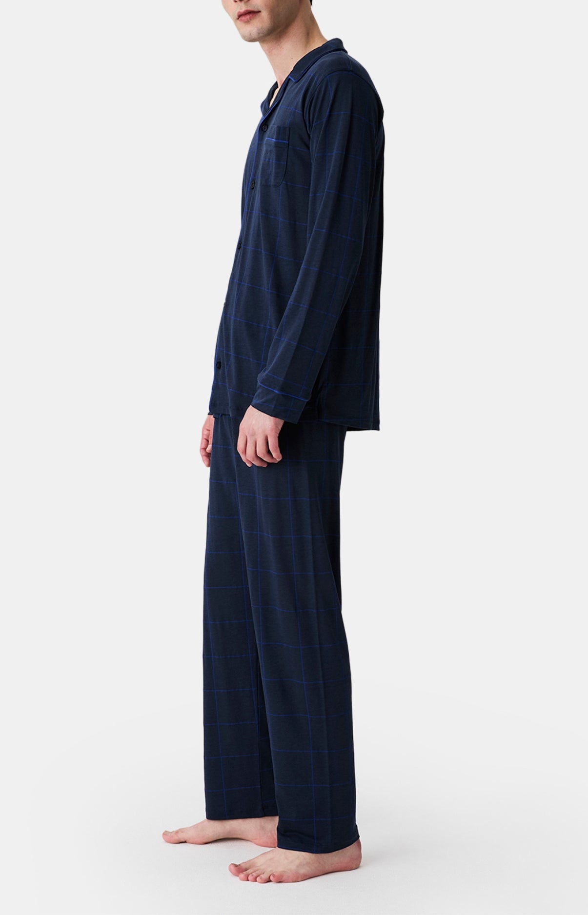 arthur-bob-windsor-pyjama-long-lyocell-marine image 4