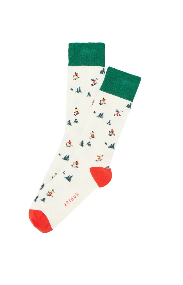 arthur-bob-skieurs-chaussettes-homme-ivoire-40-46 image 1