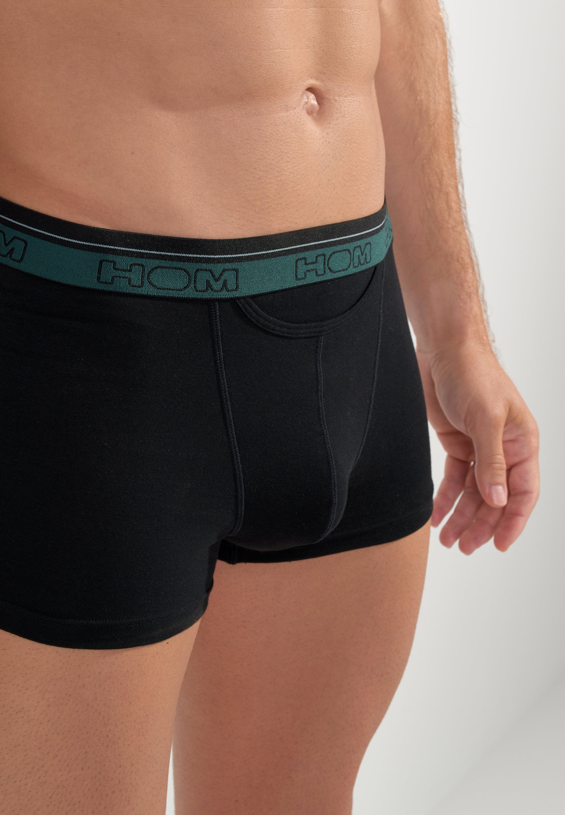 hom-ho1-tiago-1-403240-40t001-boxer-lot-3-noir-coton image 2