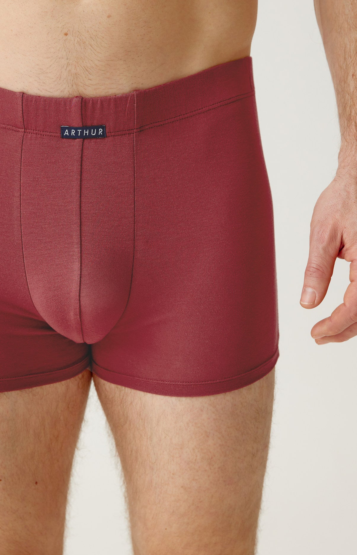 arthur-bob-boxer-modal-bordeaux-uni-homme image 1