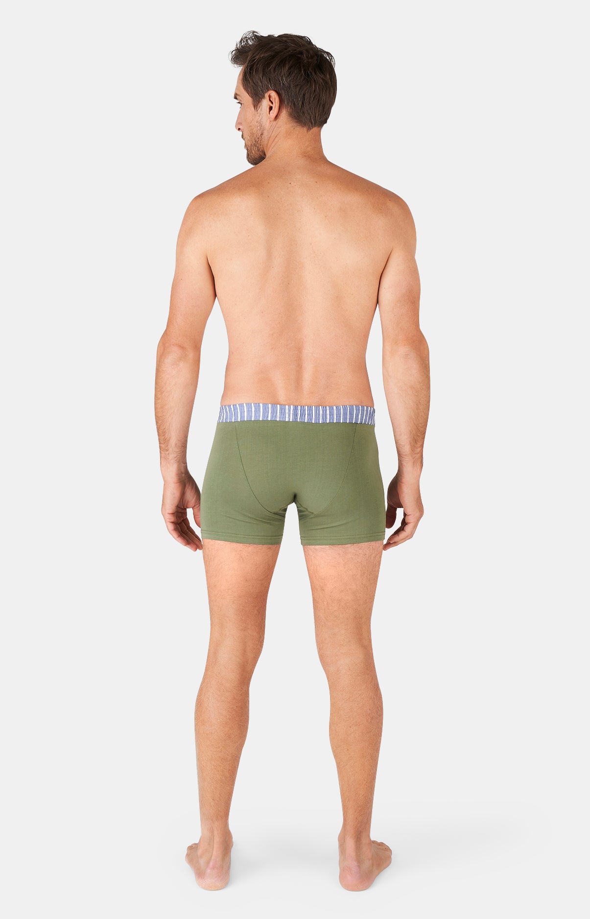arthur-bob-club-boxer-homme-kaki-coton-bio-uni image 4