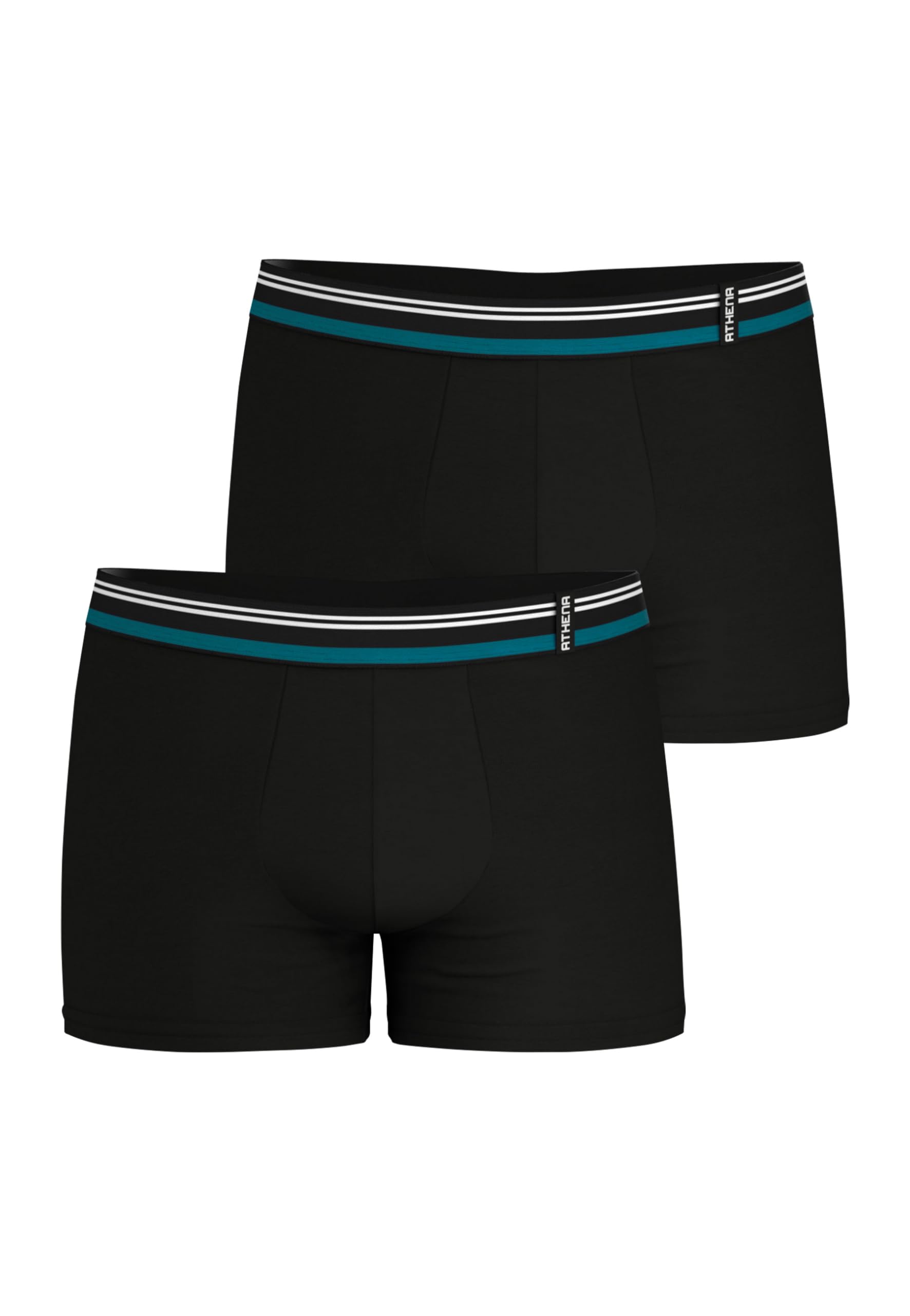 athena-ecopack-boxer-homme-lot-2-coton-noir image 1