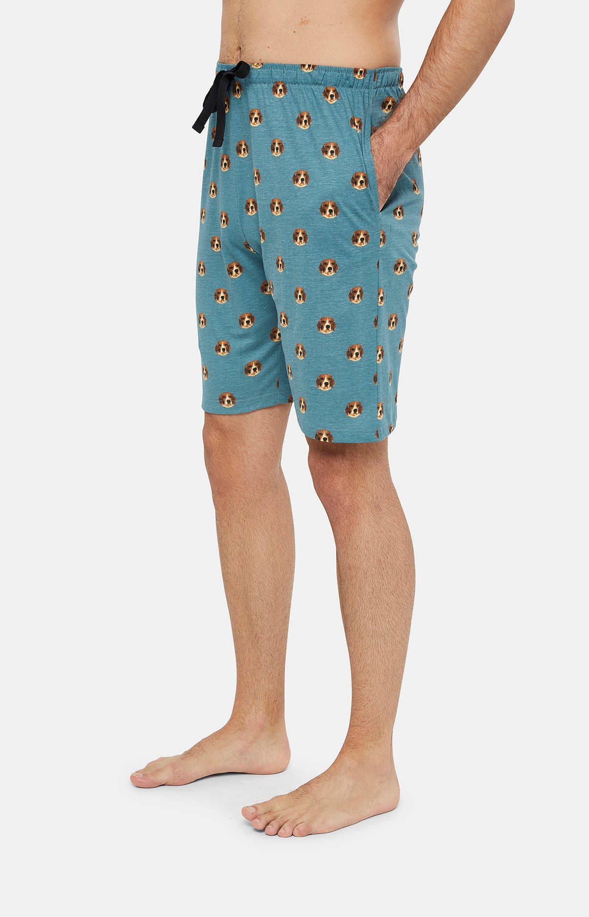 arthur-bob-beagle-pyjashort-coton-homme-acier image 6