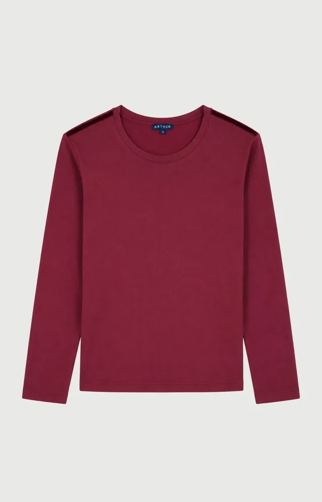 arthur-bob-burgundy-tee-shirt-bordeaux-modal image 1