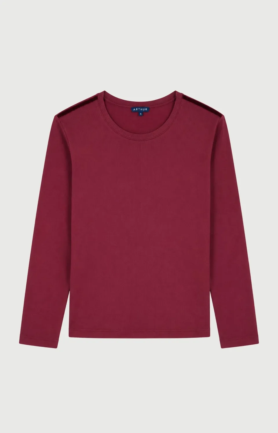 arthur-bob-burgundy-tee-shirt-bordeaux-modal image 1