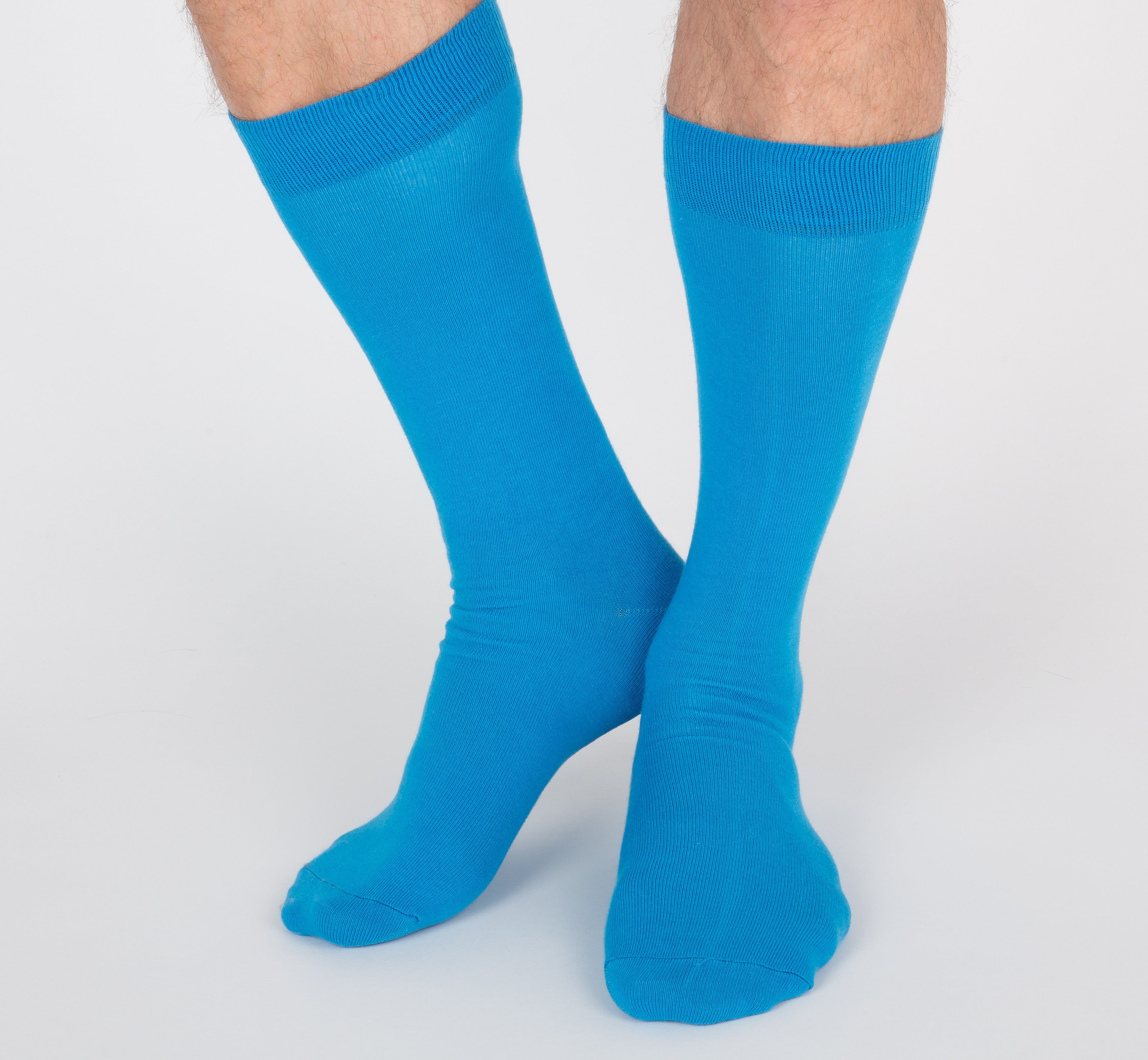 archiduchesse-de-ville-chaussettes-bleu-gitanes-coton-mi-haute image 6
