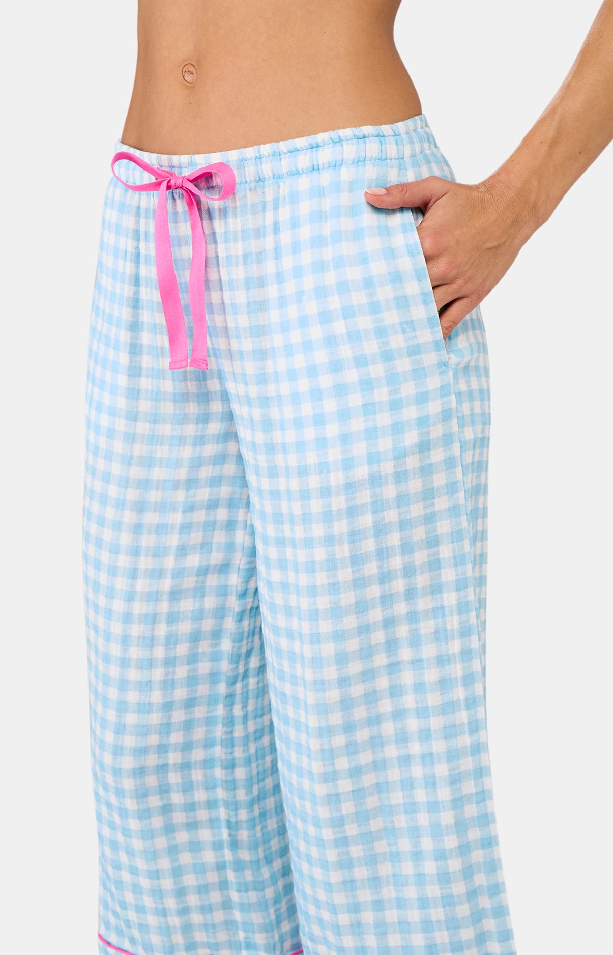arthur-bob-vichy-pyjacorsaire-femme-lagon-gaze-coton image 7
