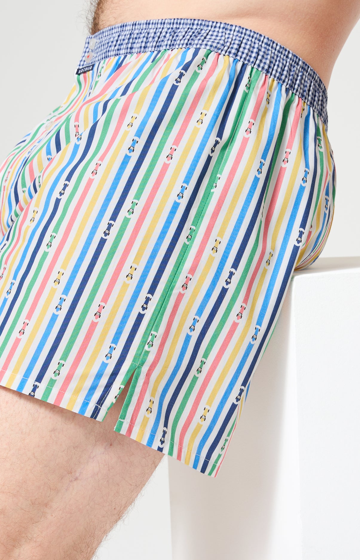 arthur-le-club-n-1203-cale-on-homme-multicolore-coton-bio image 5