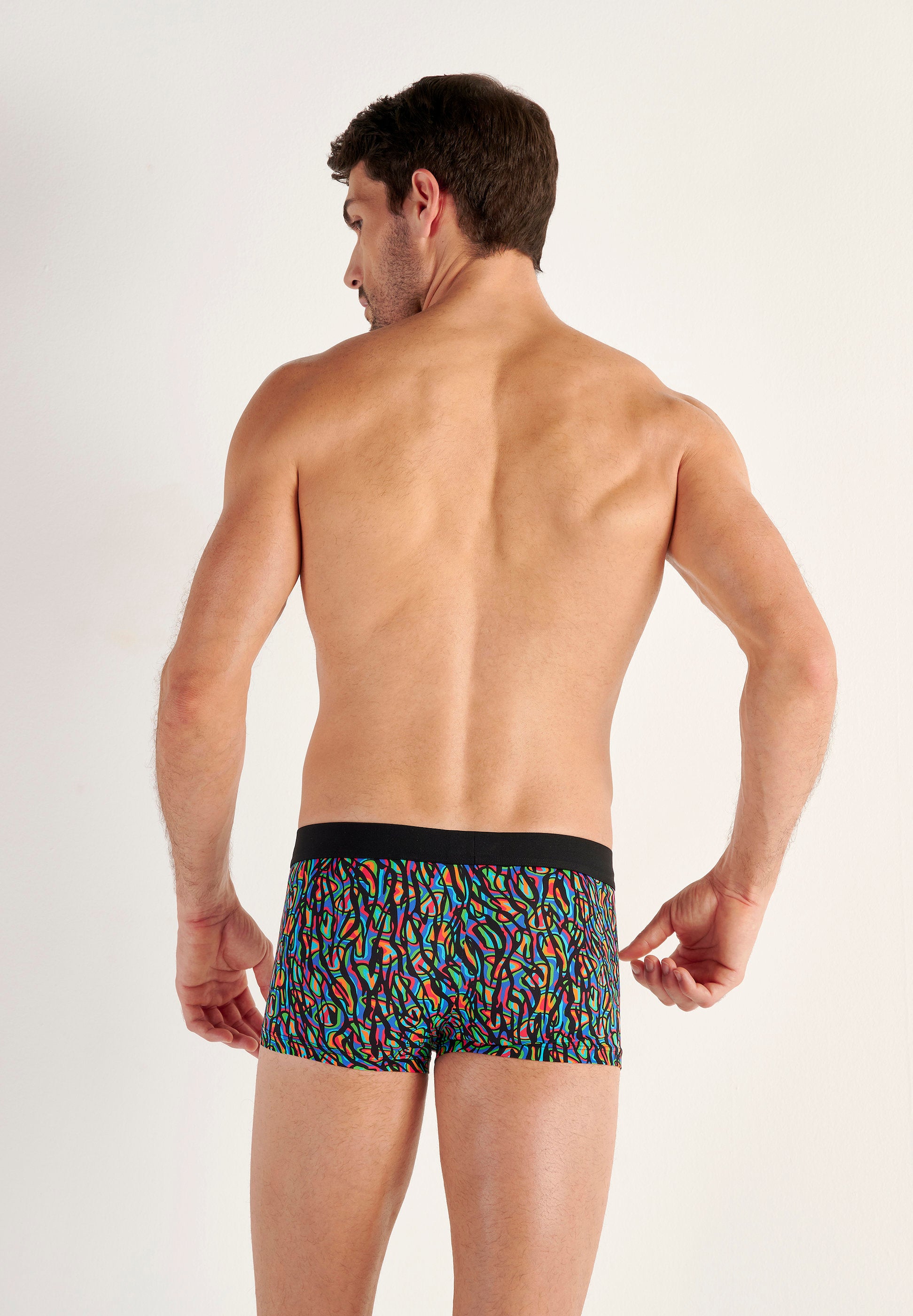 hom-temptation-floyd-boxer-trunk-homme-multicolore-microfibre image 3