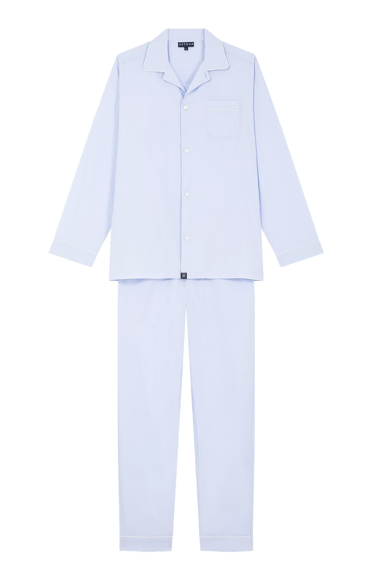 arthur-bob-tradi-pyjama-coton-ciel-boutonn-popeline image 3
