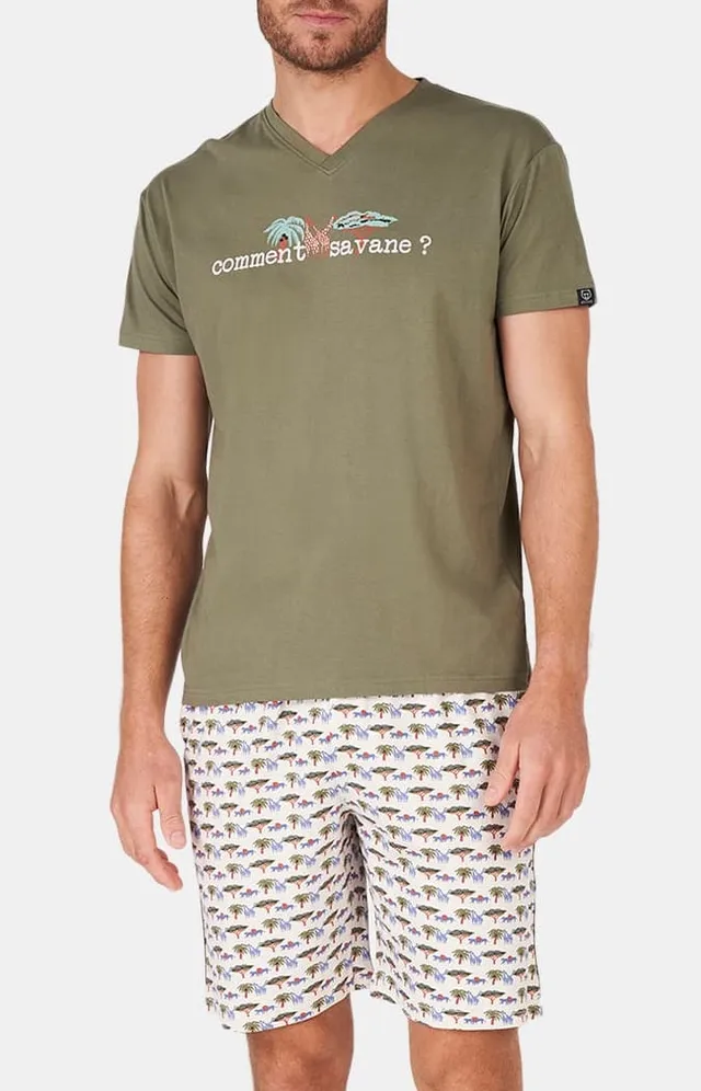 arthur-bob-comment-savane-pyjashort-homme-multicolore image 1
