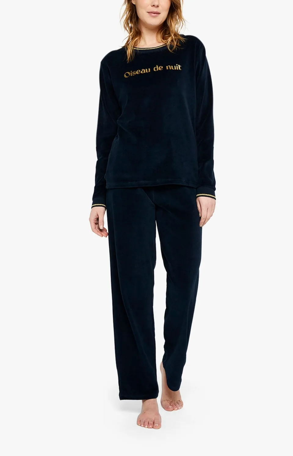 arthur-bob-oiseau-de-nuit-pyjama-noir-coton image 1