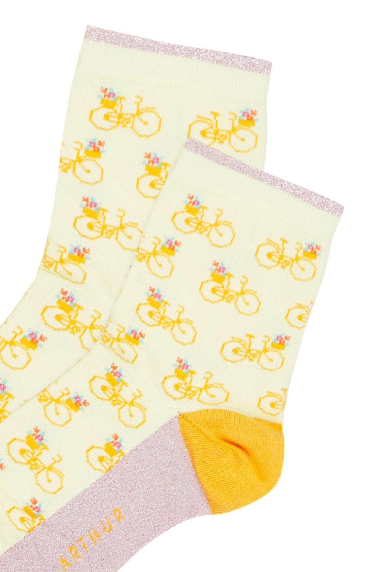 arthur-bob-petit-v-lo-chaussettes-femme-jaune-36-40 image 2