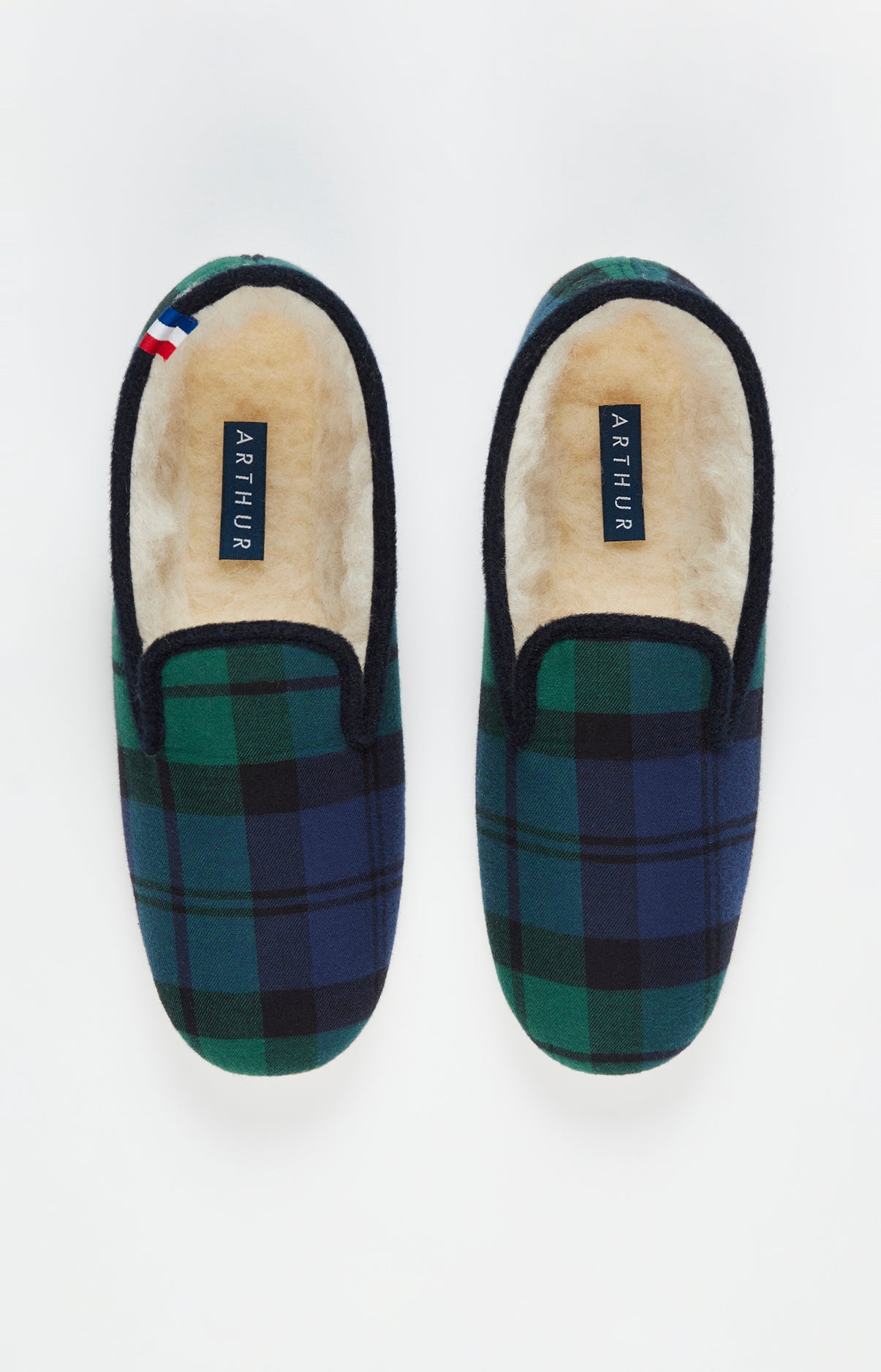 arthur-bob-bill-charentaises-homme-vert-laine-vierge image 2