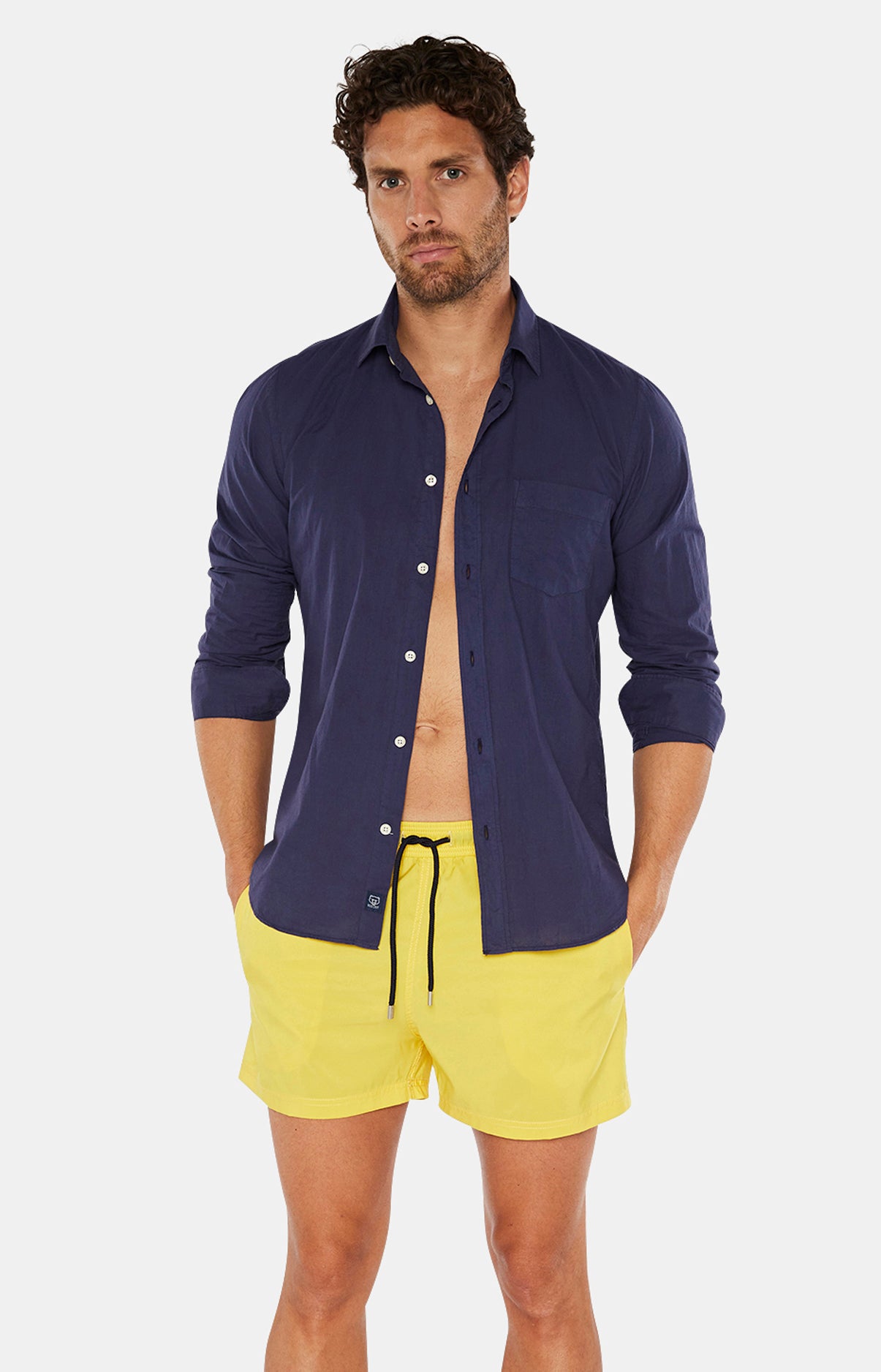 arthur-bob-short-de-bain-jaune-polyester-recycl image 2