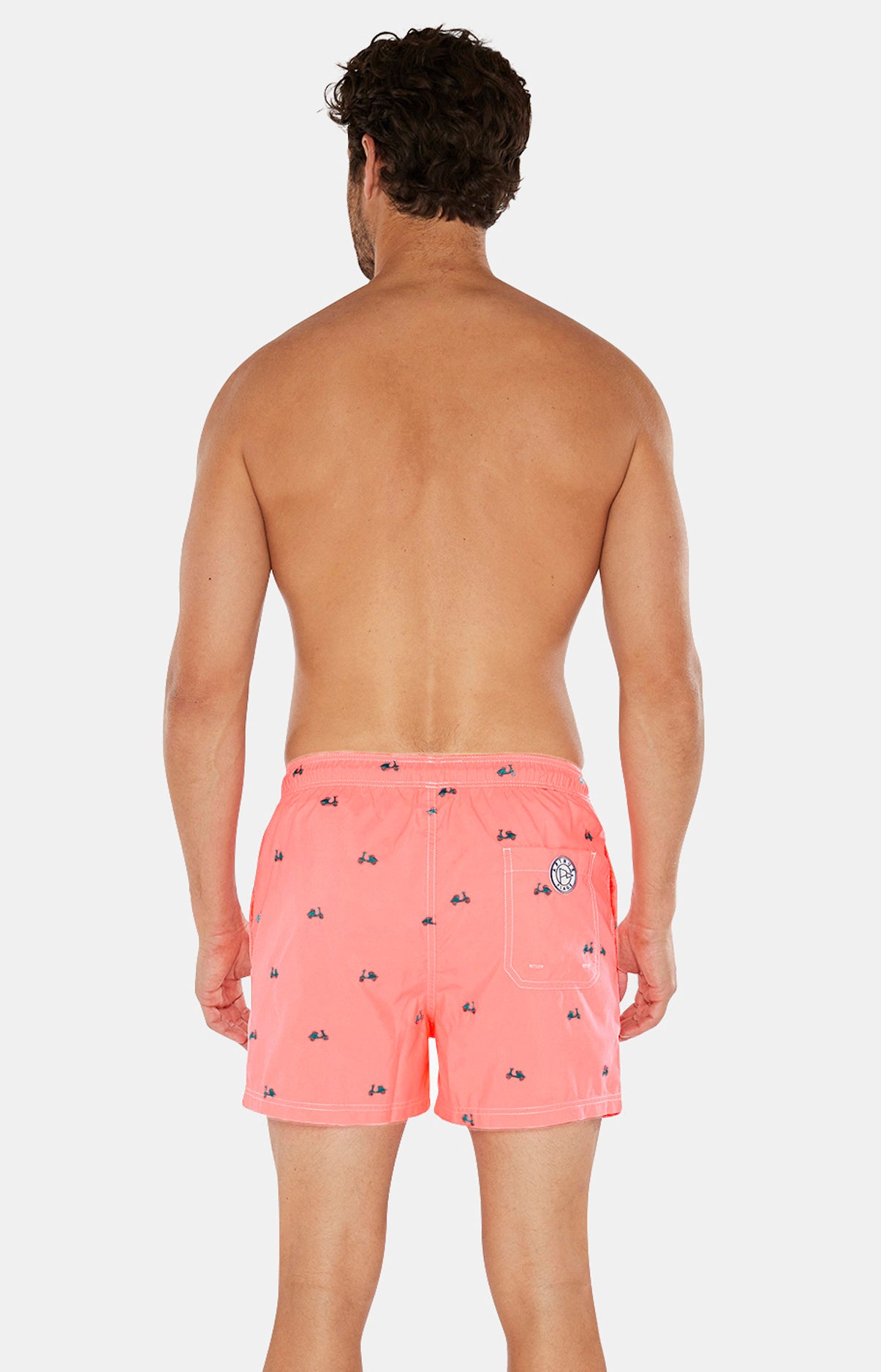 arthur-scooter-short-de-bain-homme-rose-brod-recycl image 5