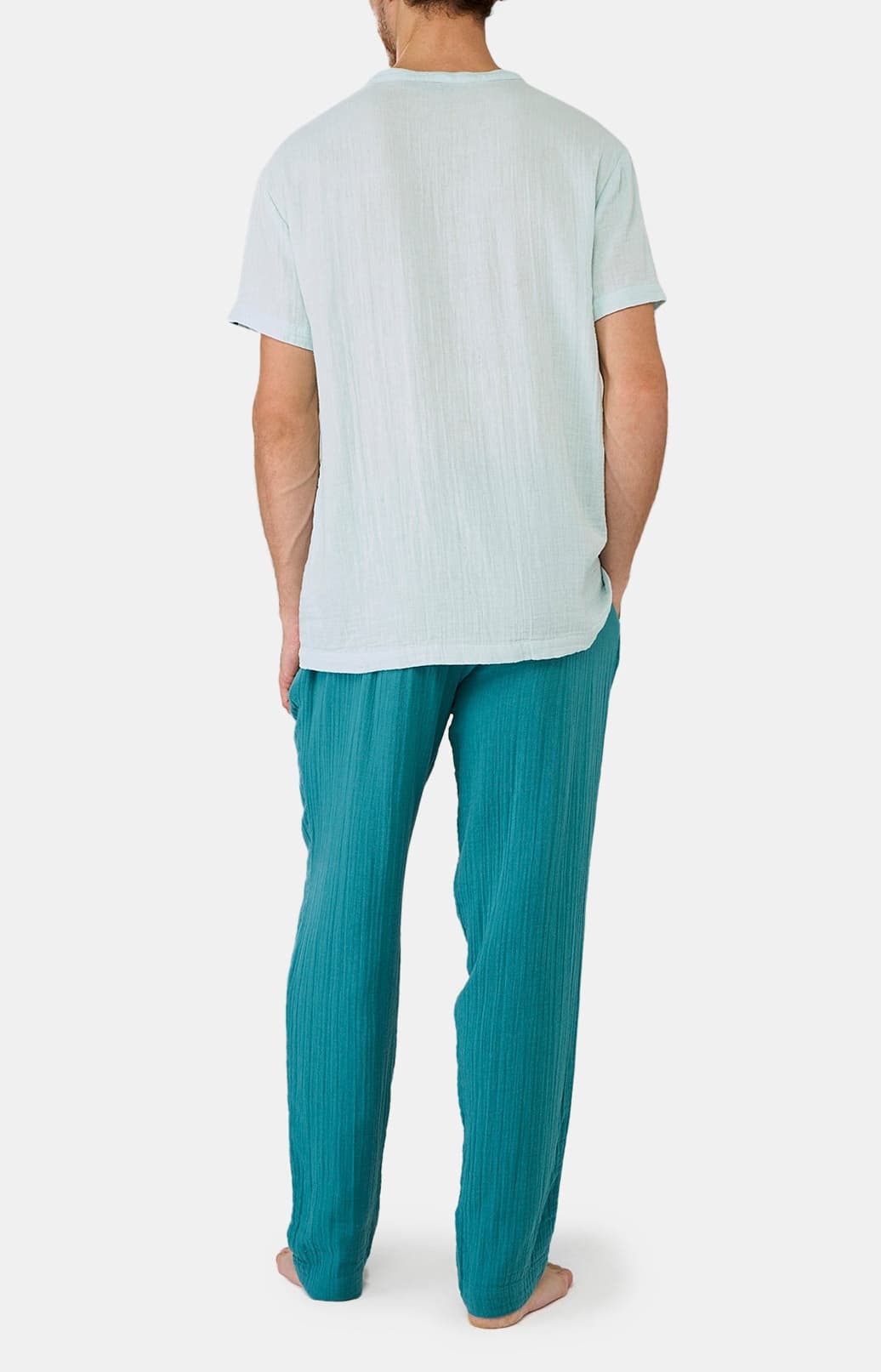 arthur-bob-canard-pyjama-gaze-de-coton-bleu-m image 6